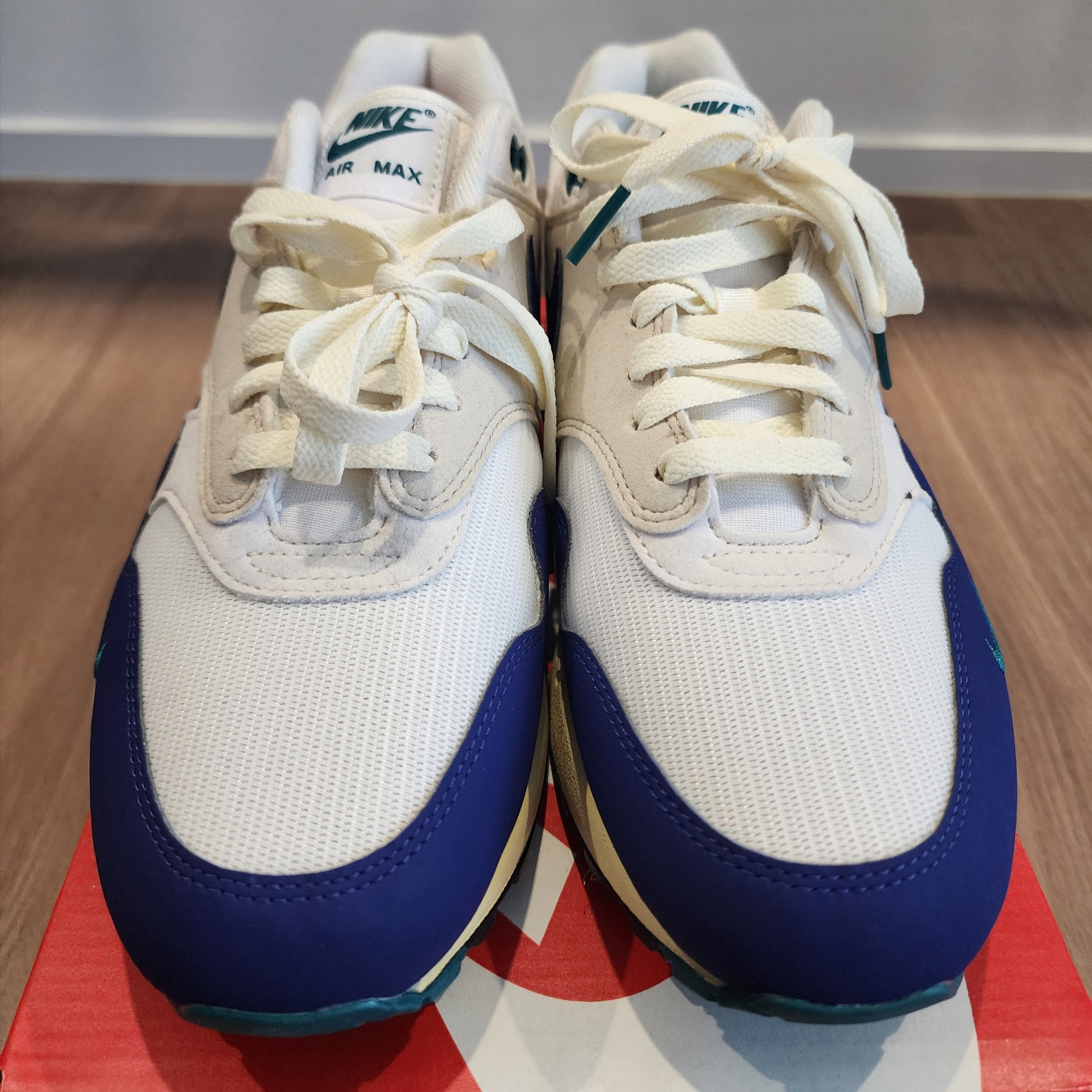Nike Air Max 1 Athletic Department Midnight Navy 착용 스타일 - 1