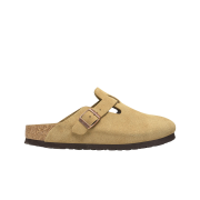 Birkenstock Boston Suede Leather Latte Cream - Regular