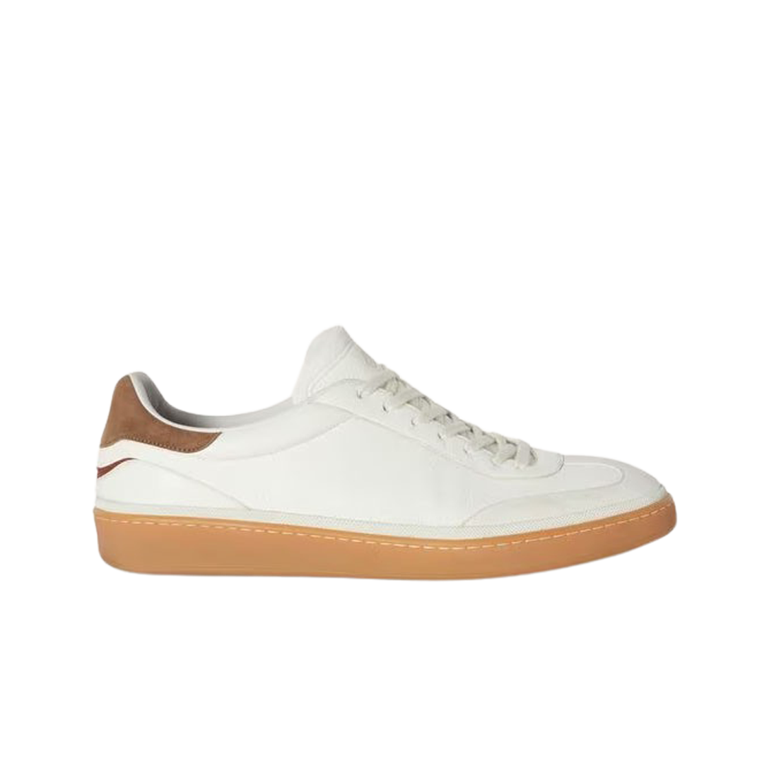 Loro Piana Tennis Walk Sneakers Deerskin White 상세 이미지 1