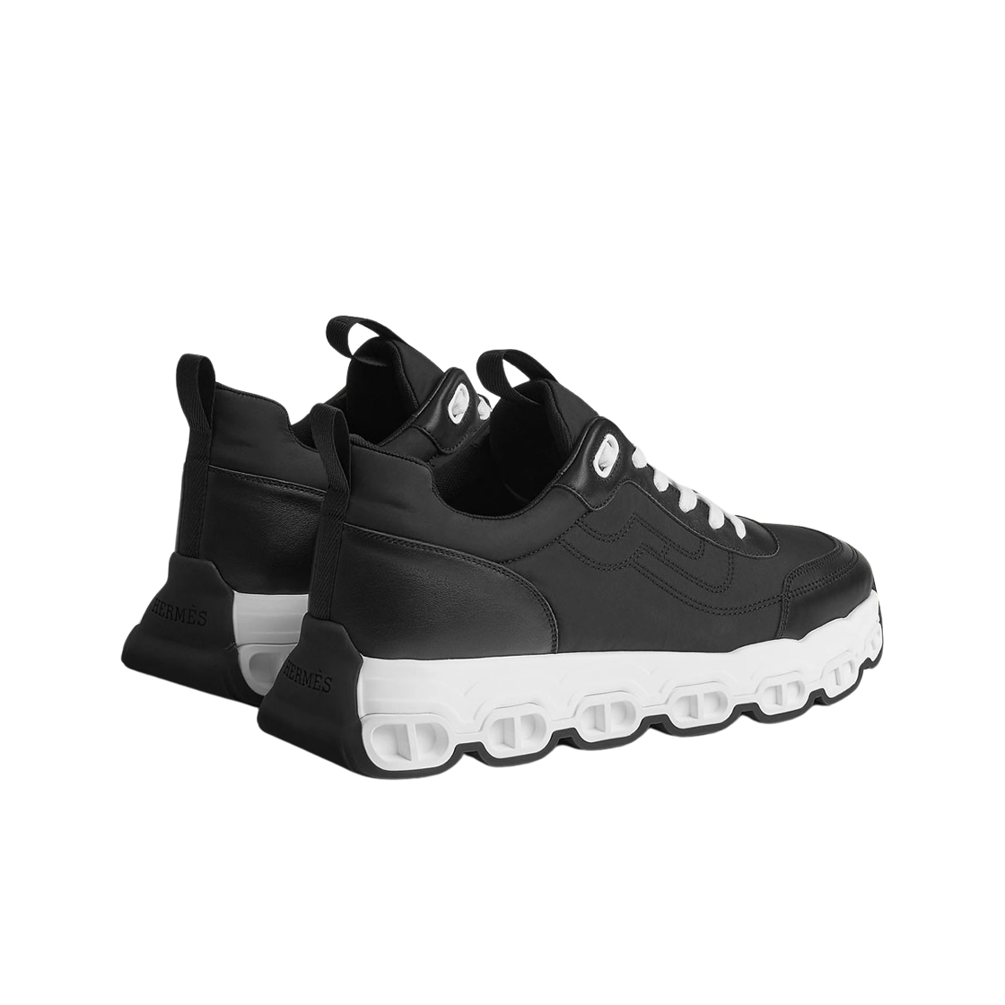 에르메스 임펄스 스니커즈 파라슈트 패브릭 카프스킨 & 누아(Hermes Impulse Sneakers Parachute Fabric Calfskin & Noir) - 2