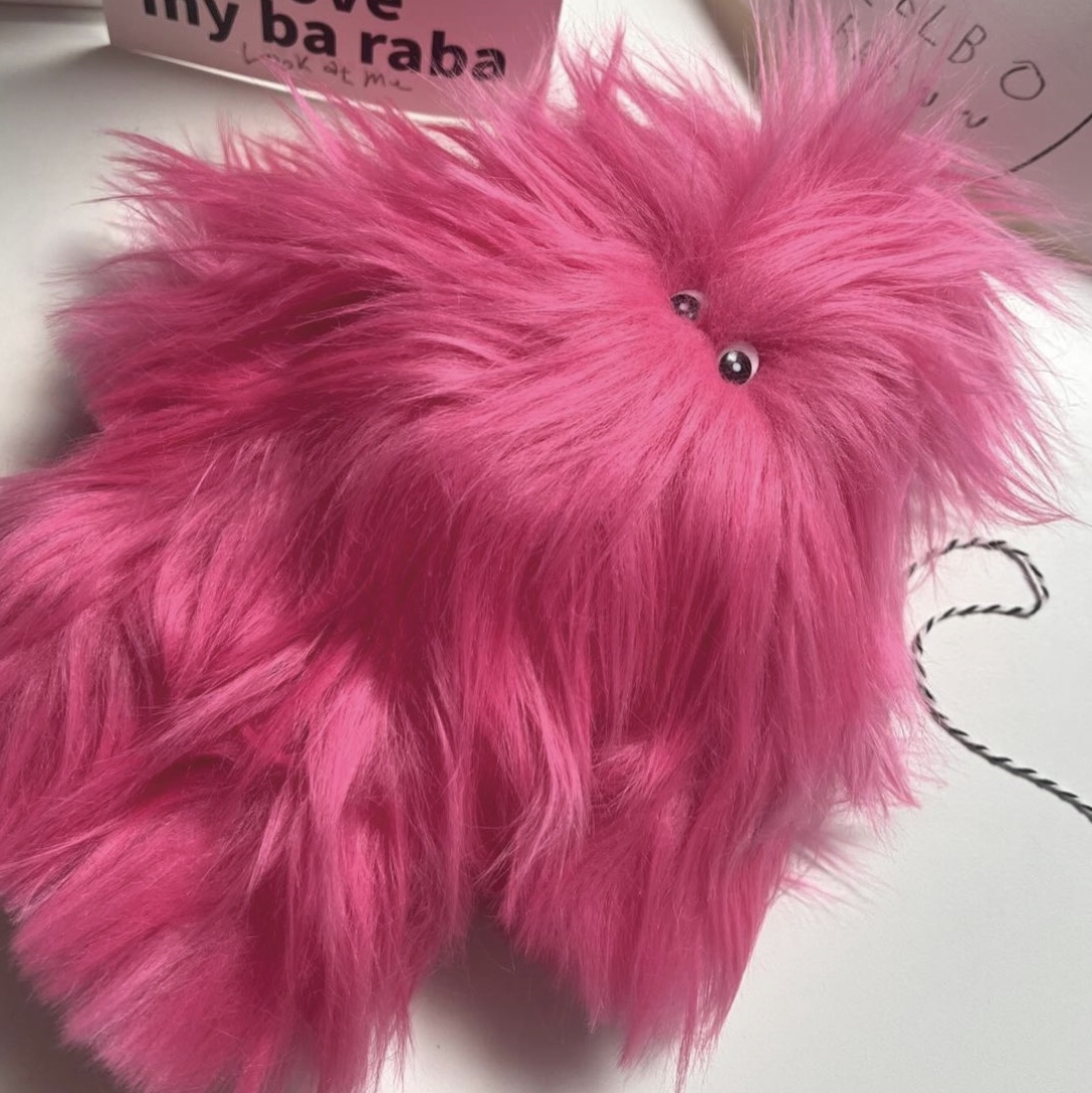 Lelbobrown Little Keyring Hot Pink Baraba, Lelbobrown Little Keyring Purple Baraba 착용 스타일