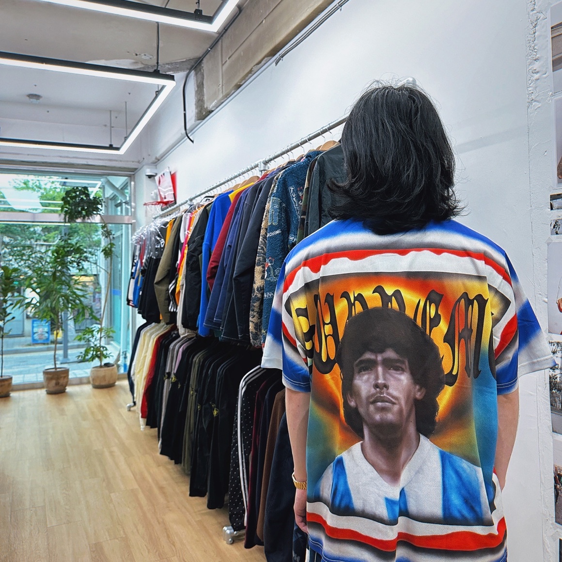Supreme Maradona Soccer Jersey Multicolor - 24SS 착용 스타일 - 2