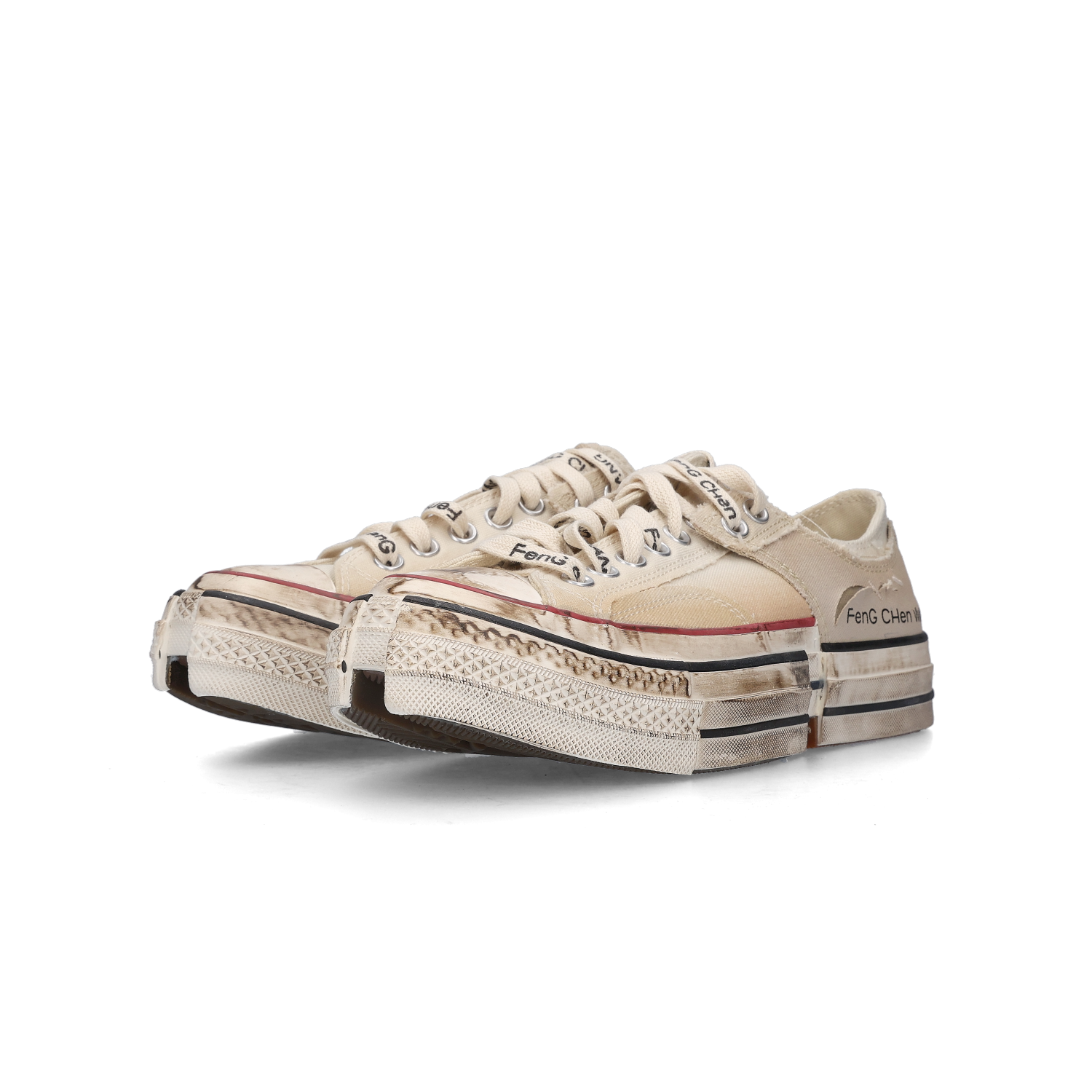 컨버스 x 펑첸왕 척 70 로우 투인원 브라운 라이스(Converse x Feng Chen Wang Chuck 70 Ox 2-in-1 Brown Rice)