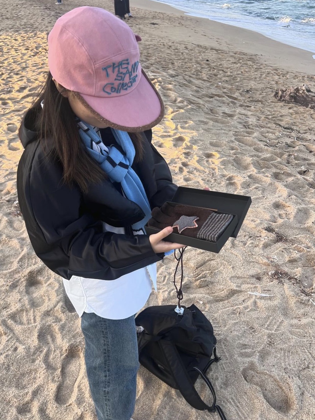 Problemallways The Sand Collector Pocket Camp Cap Blue, Problemallways The Sand Collector Pocket Camp Cap Green 착용 스타일