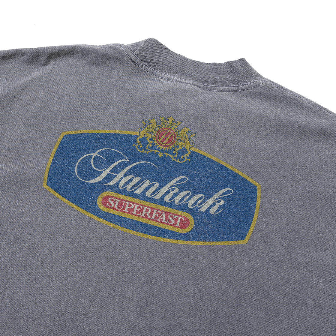 SH2DG059-GY [KREAM 단독] Superfast x Hankook Tire Crest Bold Neck T-Shirt Gray - #3