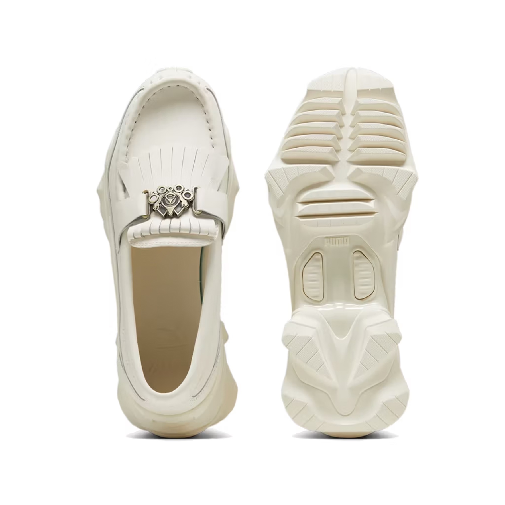 Puma x Palomo Nitefox Leather Loafer Frosted Ivory 착용 스타일 - 2