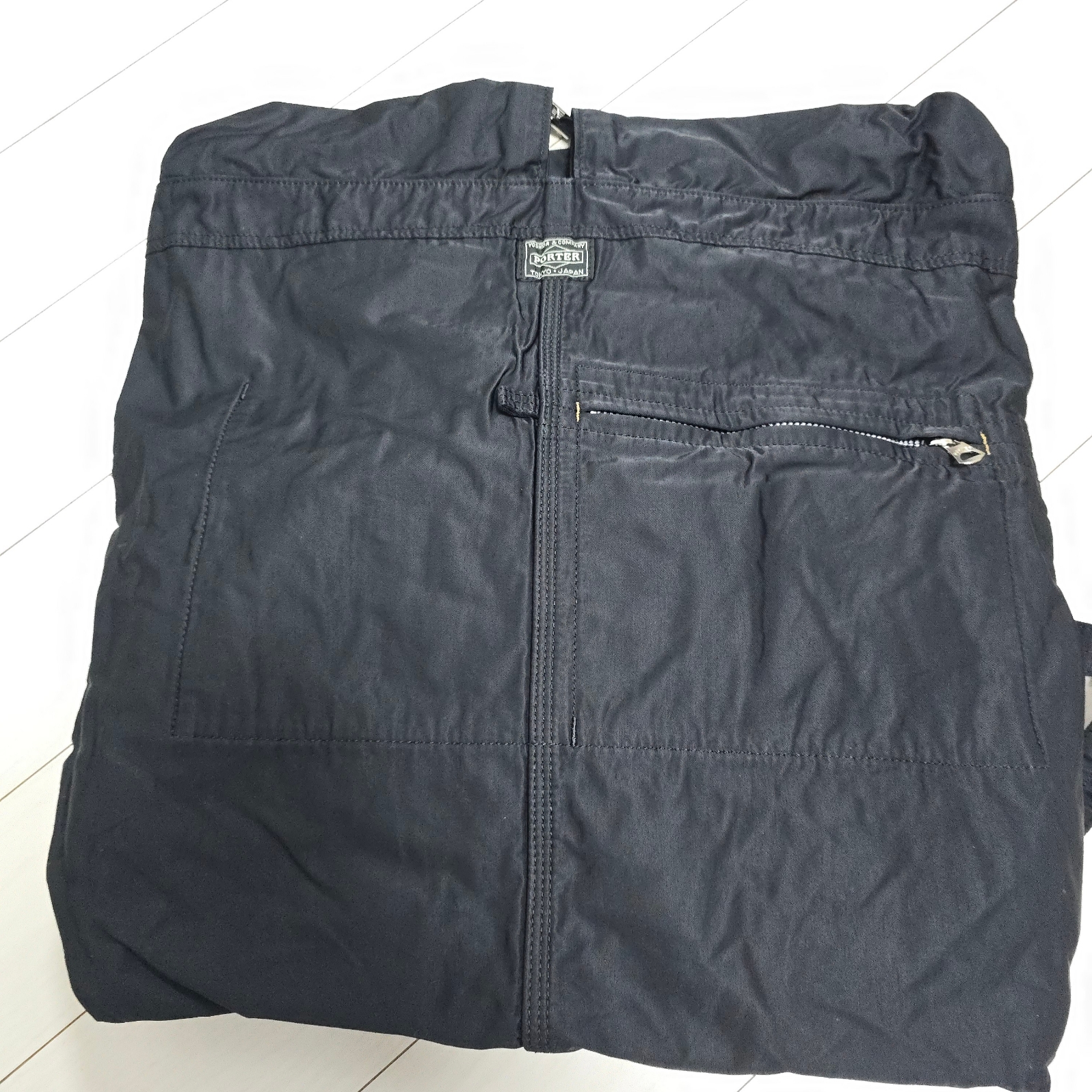 Porter Mile Knapsack Black 착용 스타일