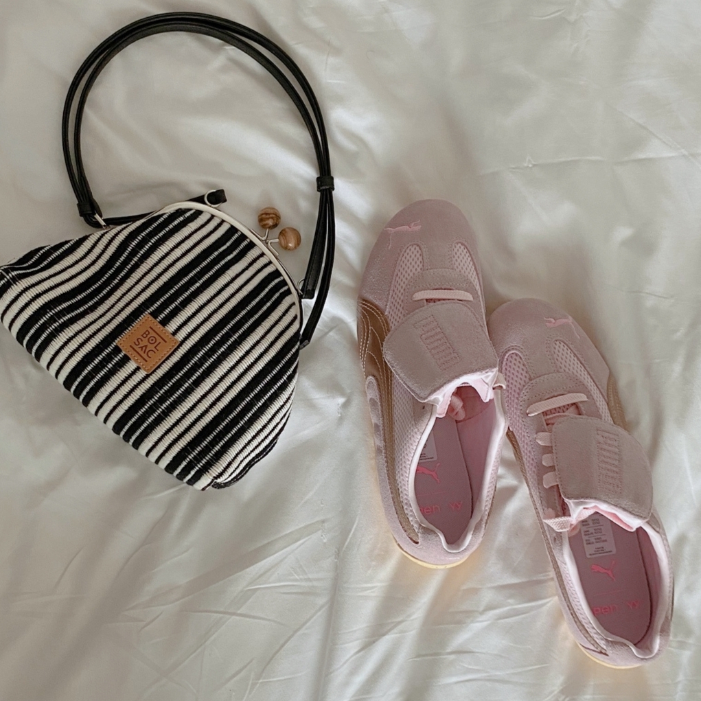 Puma x Open Yy Speedcat Whisp of Pink Chamomile 착용 스타일