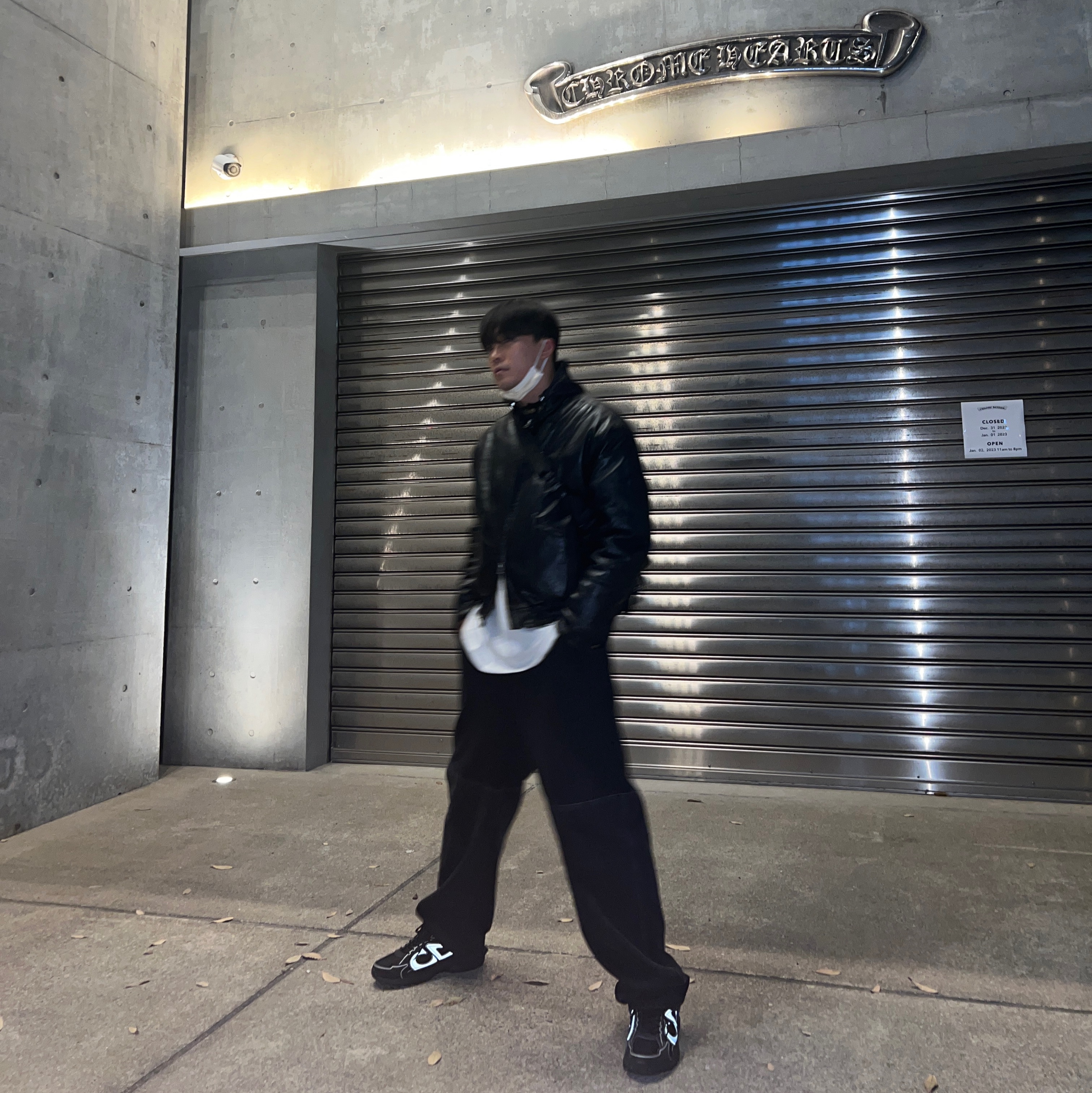 Dior B30 Sneakers Mesh Technical Fabric Black 착용 스타일