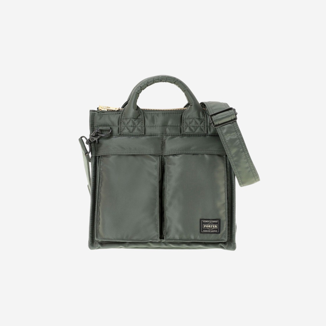 Porter All New Tanker Square Tote Bag Sage Green 상세 이미지 1