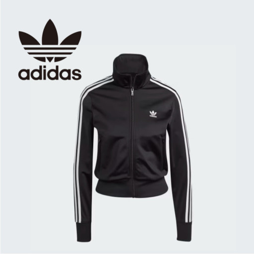 (W) Adidas Adicolor Classic Firebird Track Top Black - KR Sizing 착용 스타일 - 1