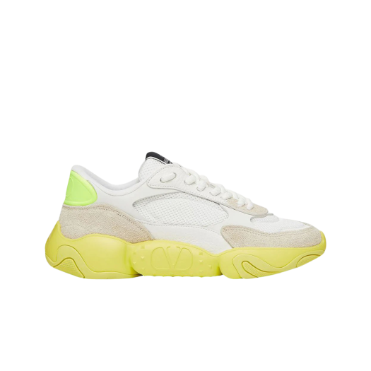 Valentino Bubbleback White Ice Neon Yellow