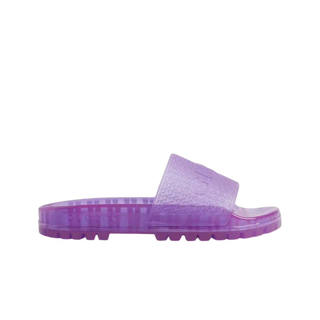 (W) Gucci x Adidas Slide Transparent Purple 상세 이미지 1