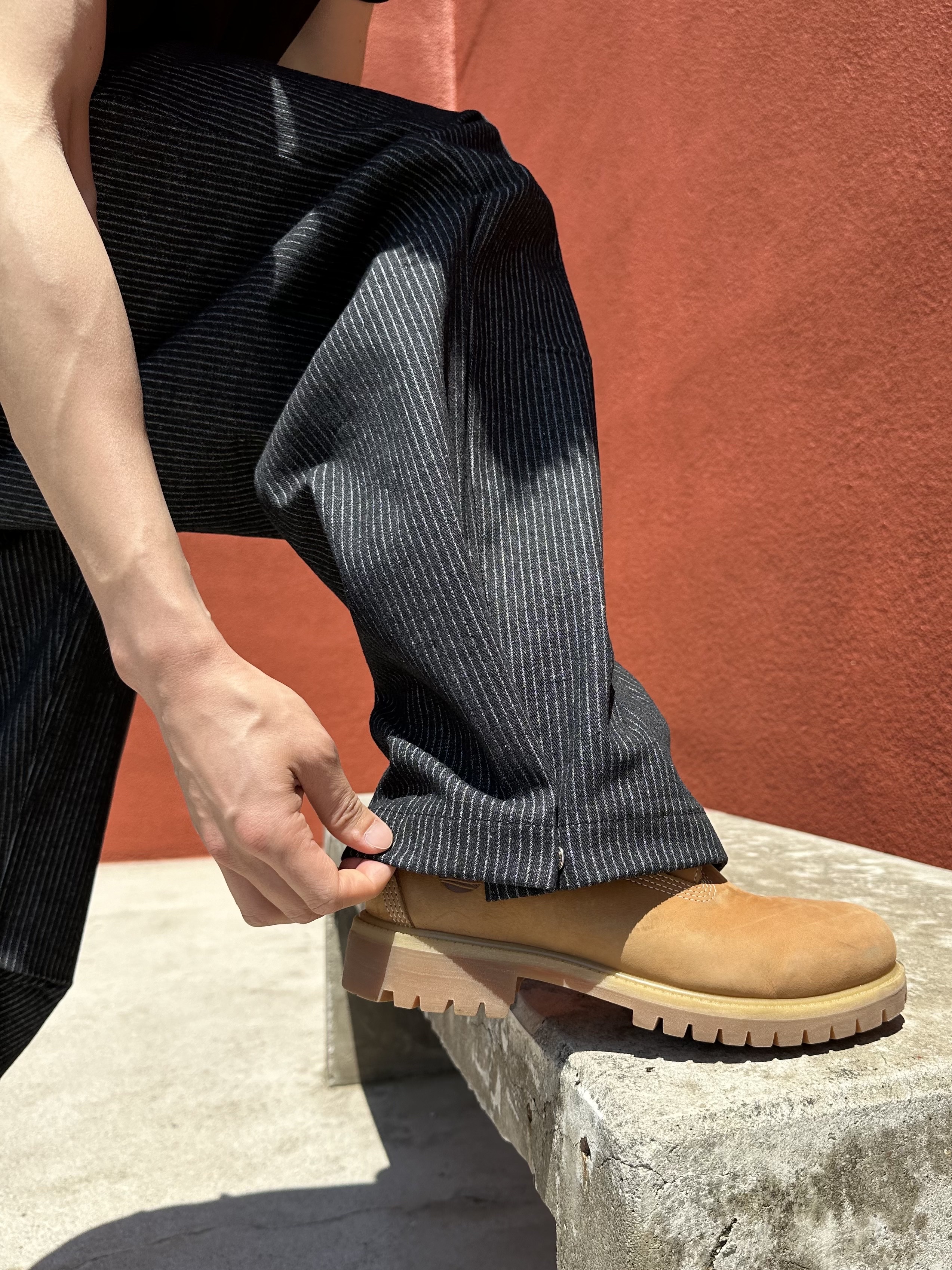 Timberland Premium 6 inch Waterproof Boot Wheat Nubuck - Wide 착용 스타일 - 5
