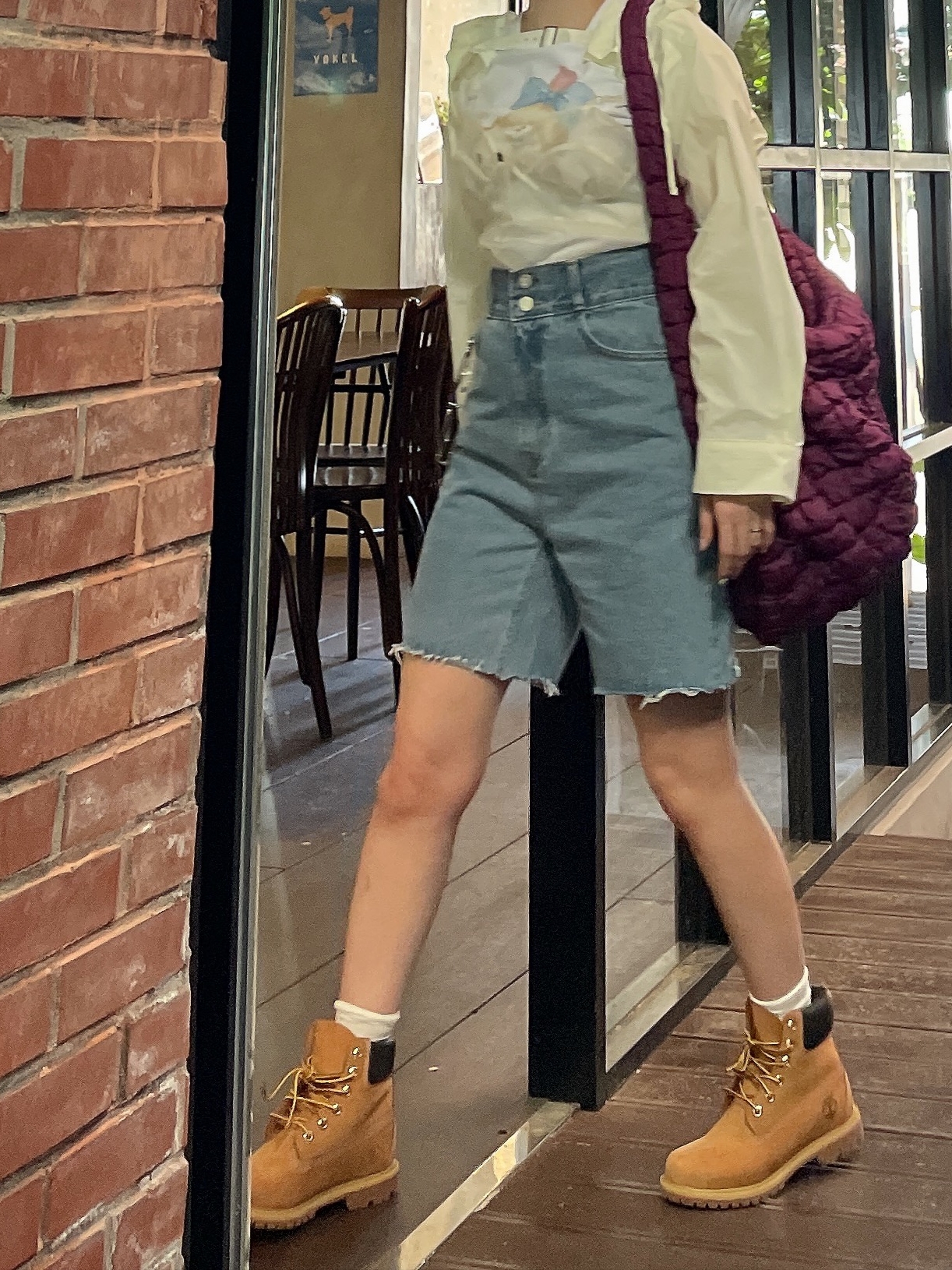 COS Quilted Oversized Shoulder Bag Burgundy, (W) Timberland 6 Inch Premium Waterproof Boot Wheat Nubuck - Wide 착용 스타일 - 2