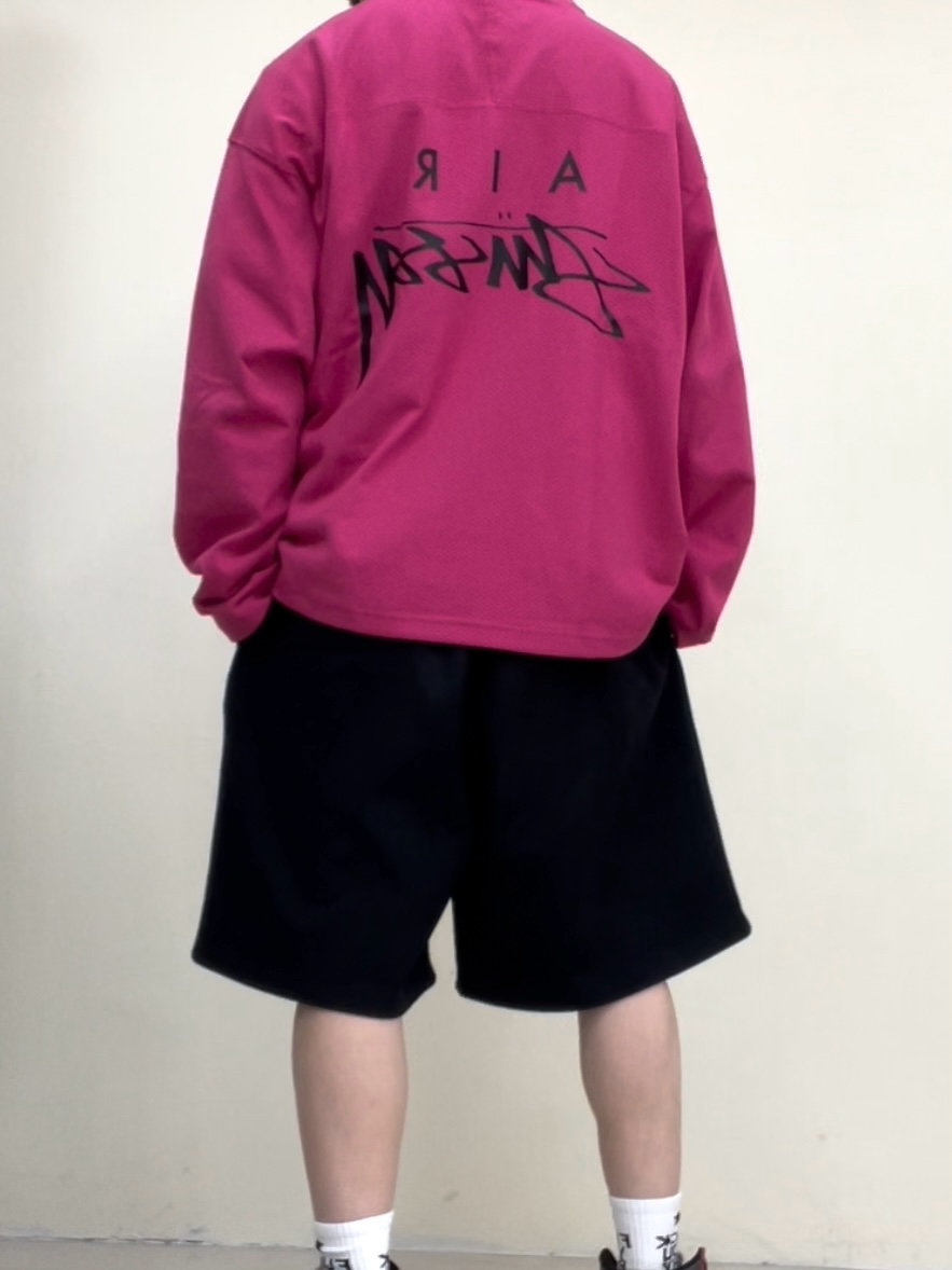 Nike x Stussy Long Sleeve Top Fireberry (FJ9164-615), Jordan 1 Retro High OG Chicago 2022 착용 스타일 - 3
