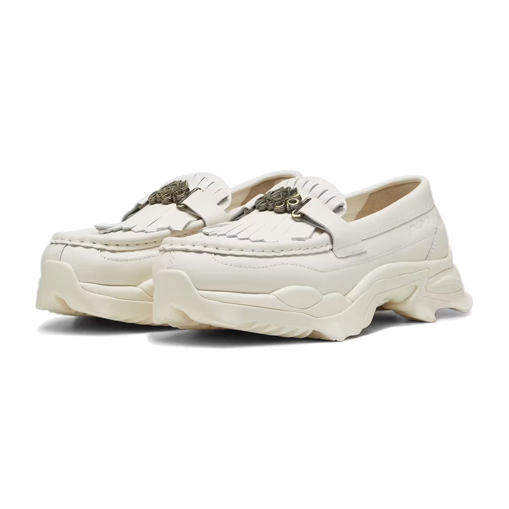 Puma x Palomo Nitefox Leather Loafer Frosted Ivory 착용 스타일 - 3