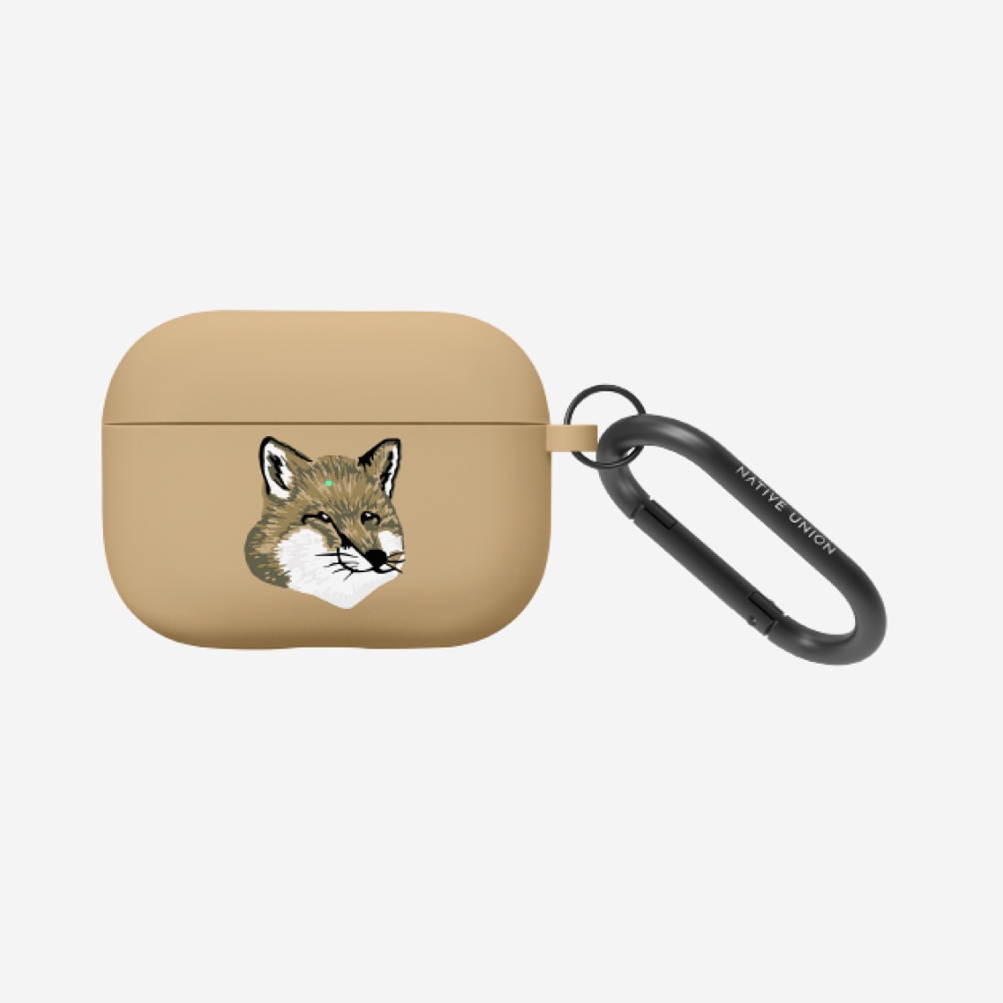 Maison Kitsune x Native Union Monochrome Fox Head AirPods Pro 2nd Gen Case Beige 상세 이미지 1