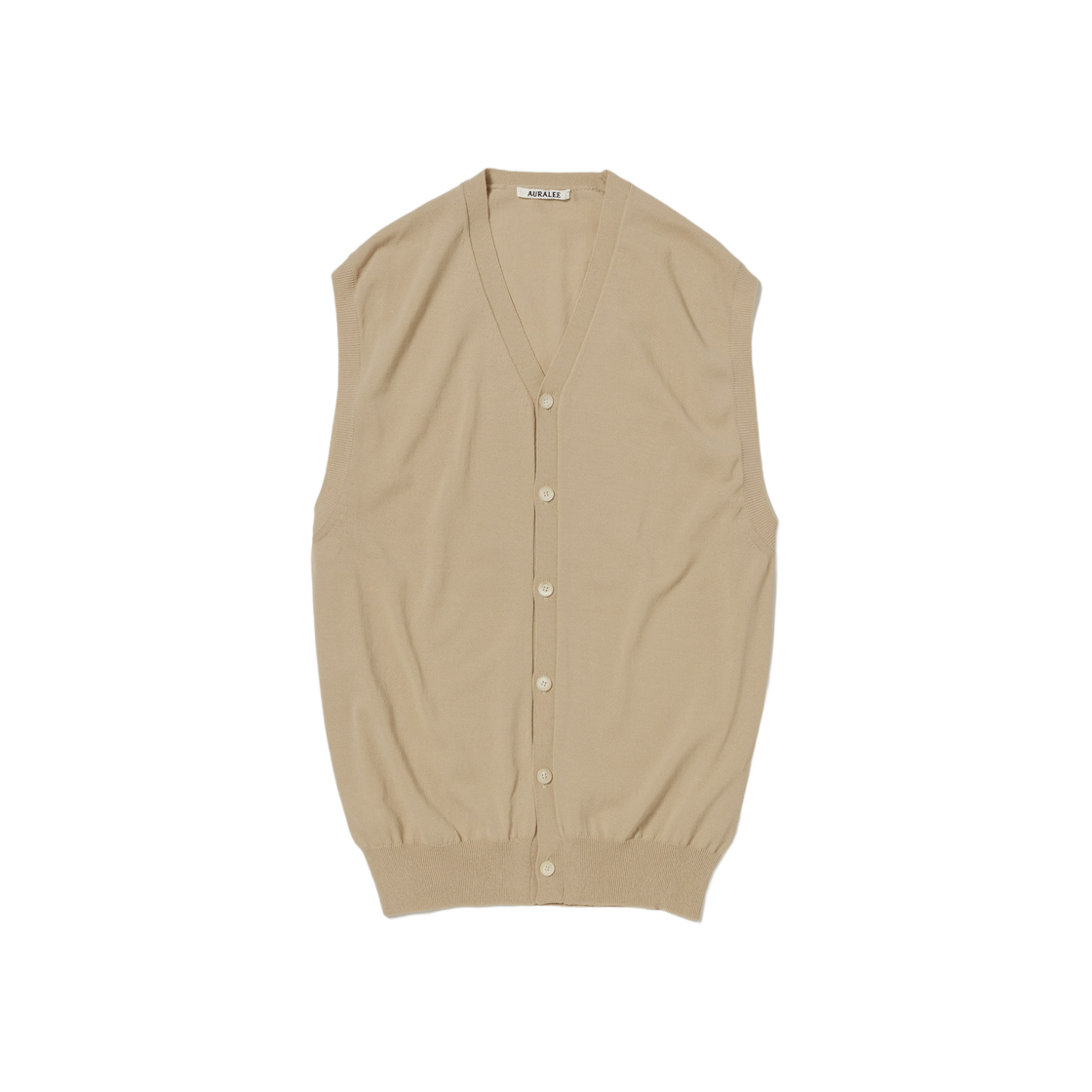美品 AURALEE SUPER HARD TWIST V-NECK VEST 【公式通販】