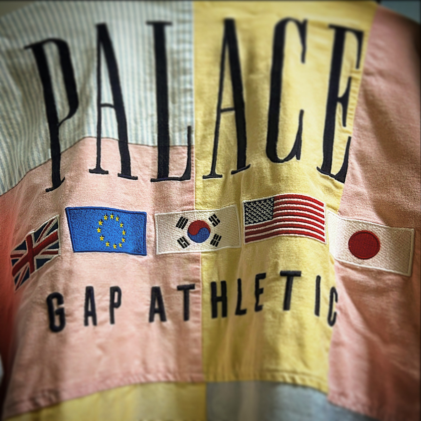 Palace x Gap Oxford Drop Shoulder Multi - 24SS 착용 스타일