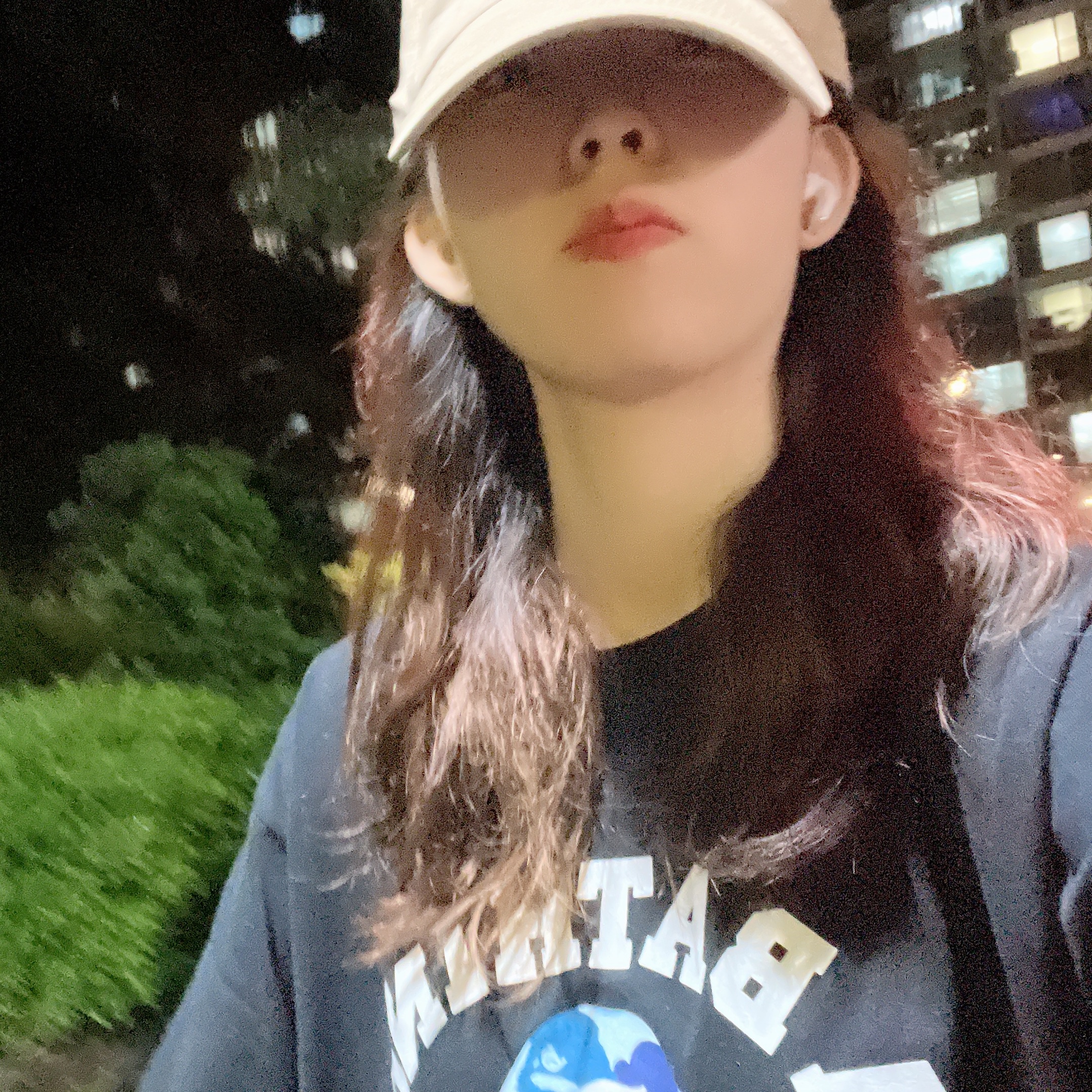 BAPE ABC Camo College T-Shirt Black Blue 착용 스타일 - 2