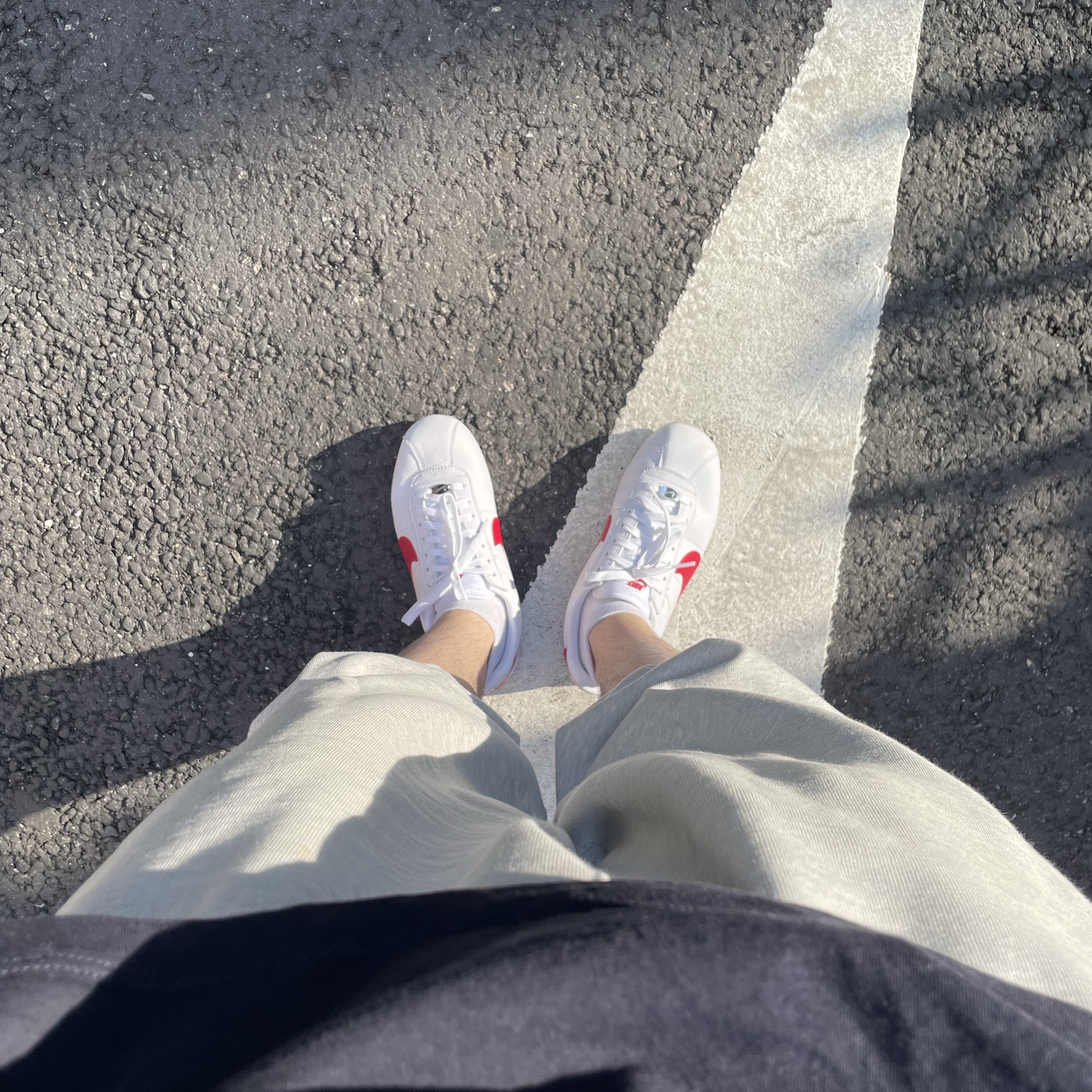 Nike Cortez Varsity Red White & Blue 착용 스타일