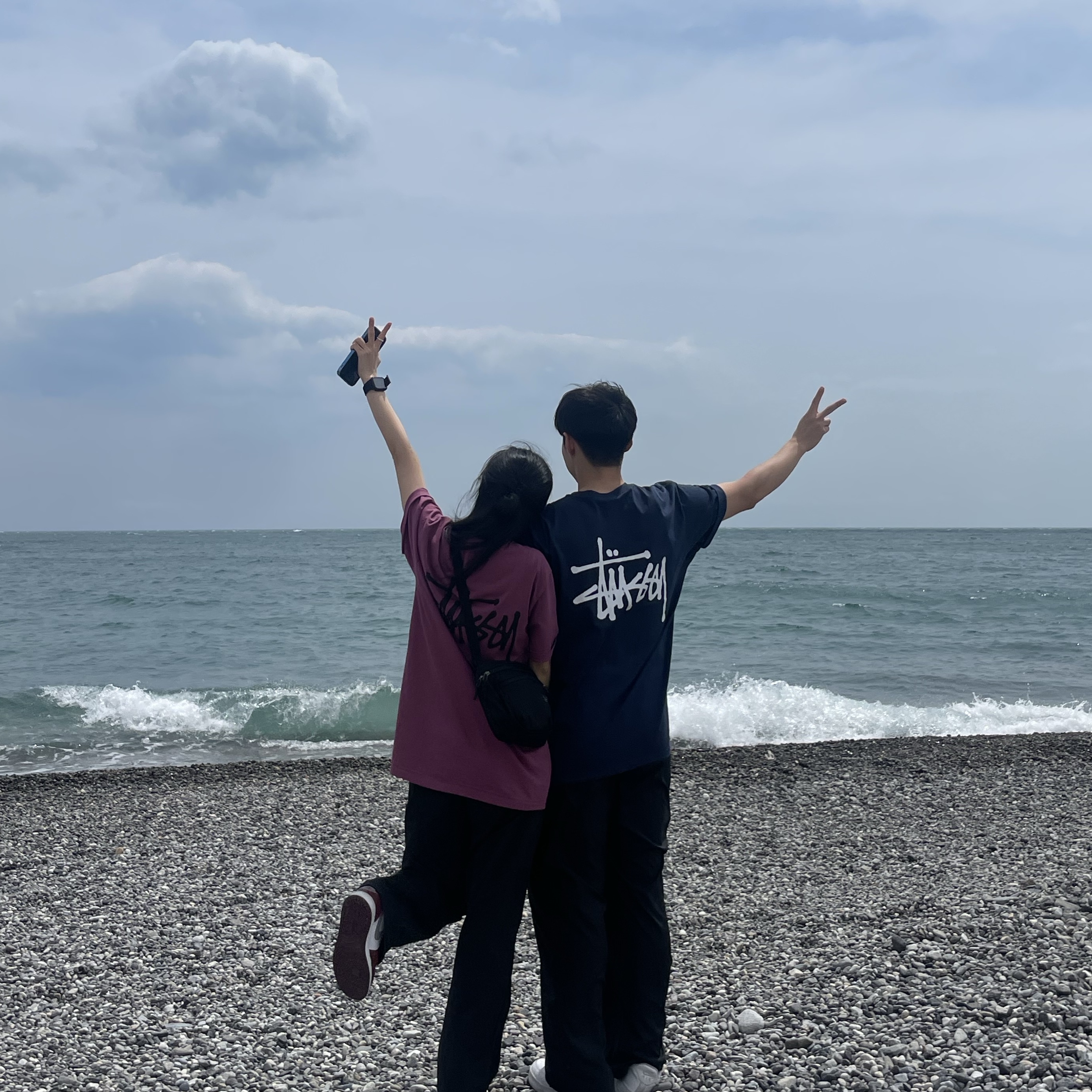 (GS) Jordan 1 Low Cherrywood Red, Nike Air Force 1 '07 Low White 착용 스타일 - 1