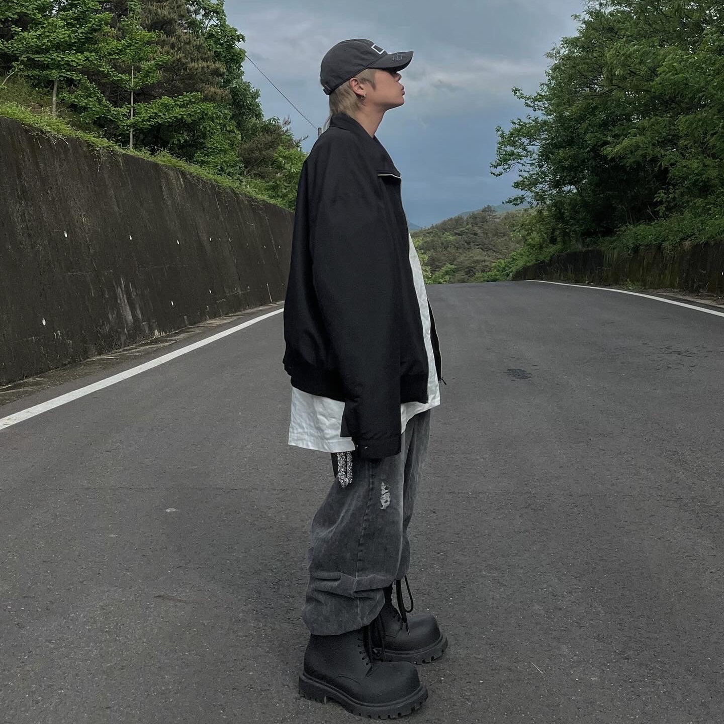 Balenciaga XL Army Boots Full Eva Black, Balenciaga Trooper Rubber Boot Black 착용 스타일 - 3