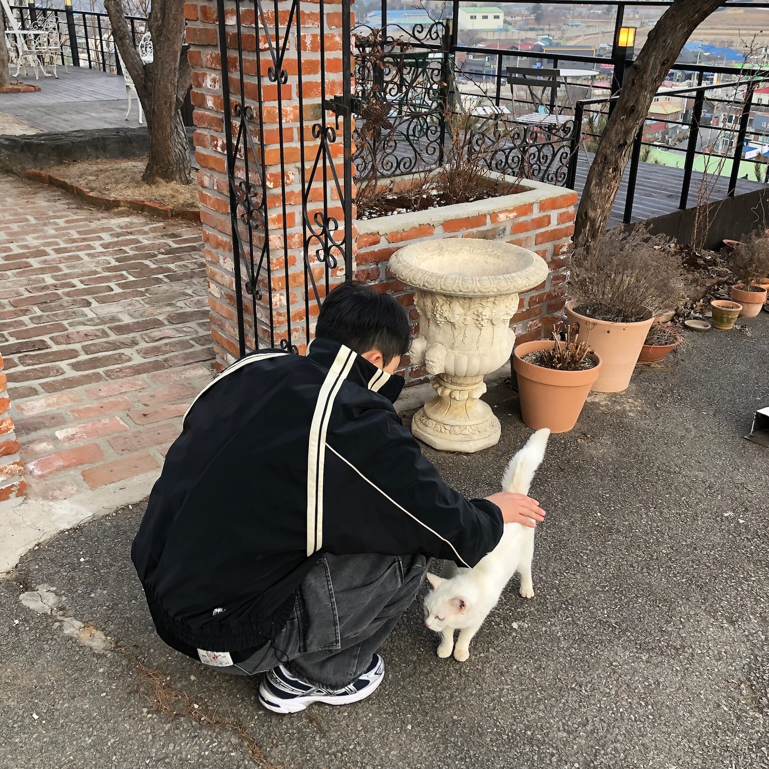 Ader Error Bashar Jumper Noir, Asics Gel-1130 French Blue Pure Silver 착용 스타일