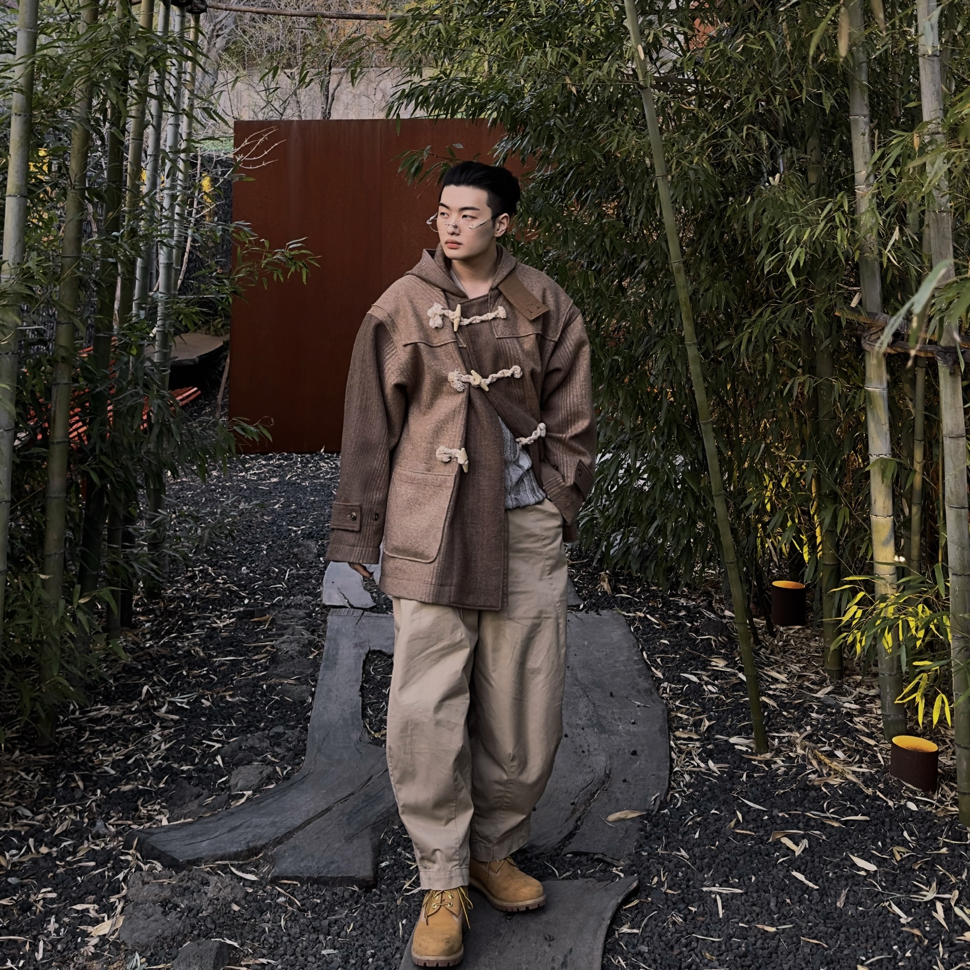 Timberland Premium 6 inch Waterproof Boot Wheat Nubuck - Wide, Needles H.D. Military Pants Khaki 착용 스타일 - 1