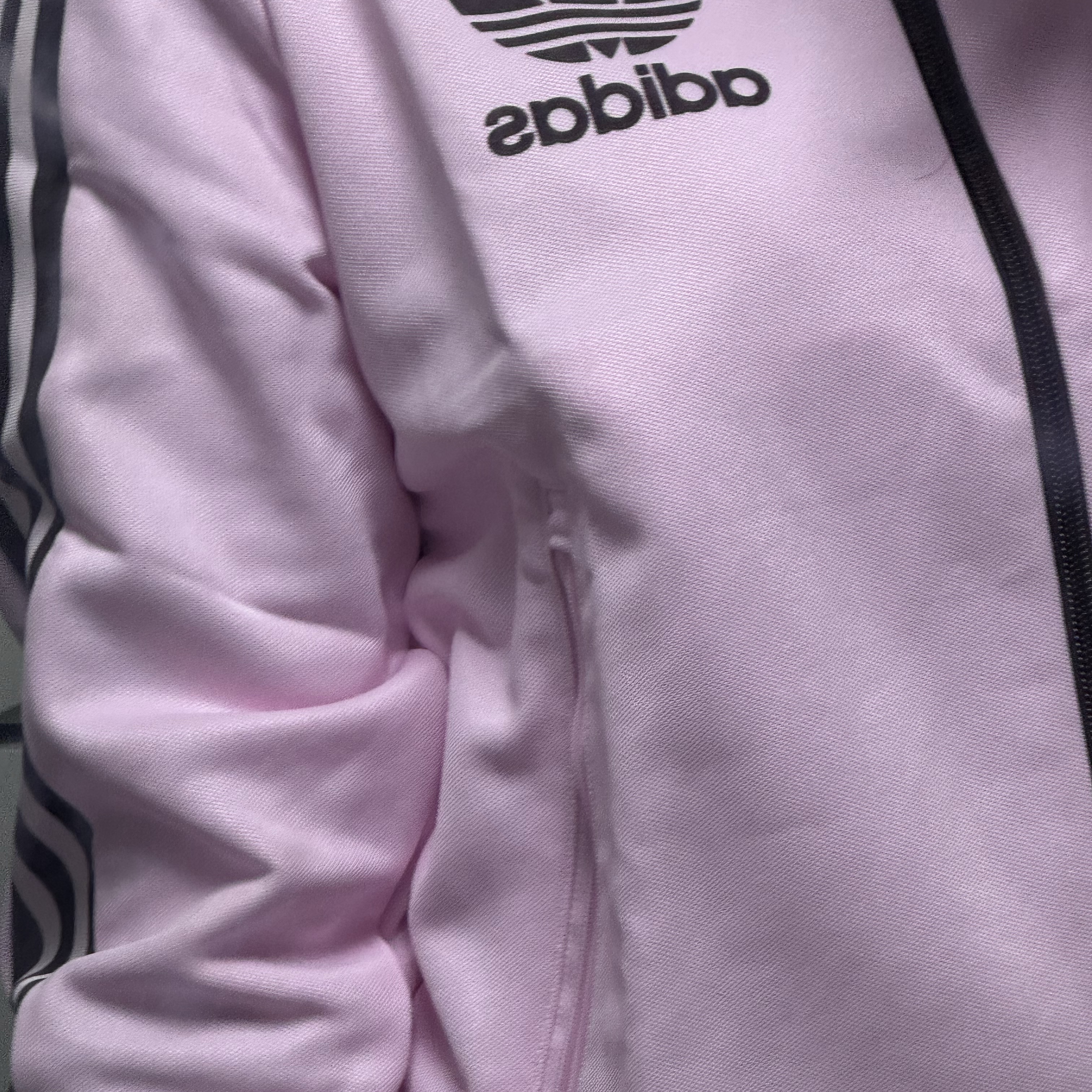 (W) Adidas Originals Beckenbauer Track Jacket Clear Pink - KR Sizing 착용 스타일
