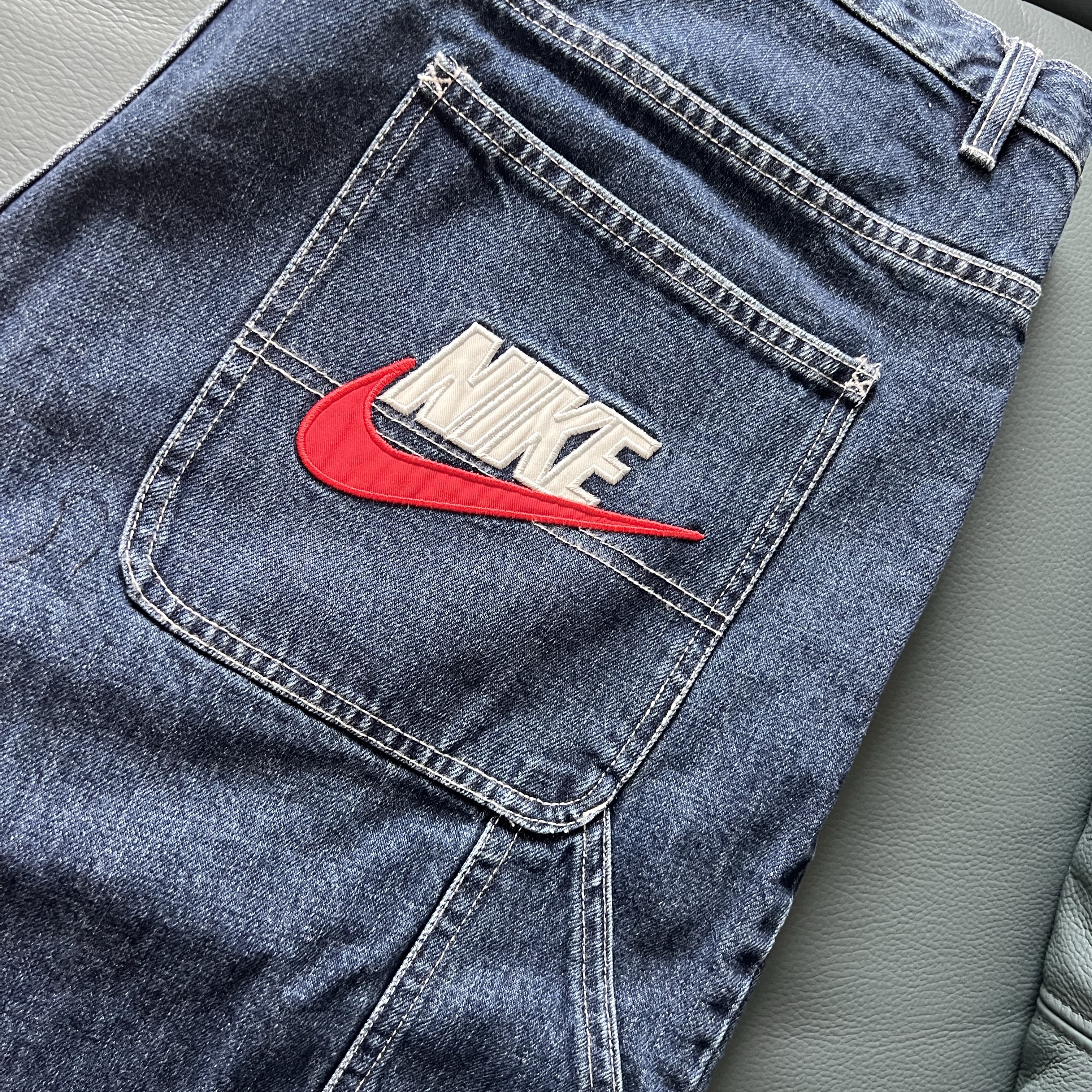 Supreme x Nike Denim Short Indigo - 24SS 착용 스타일 - 1