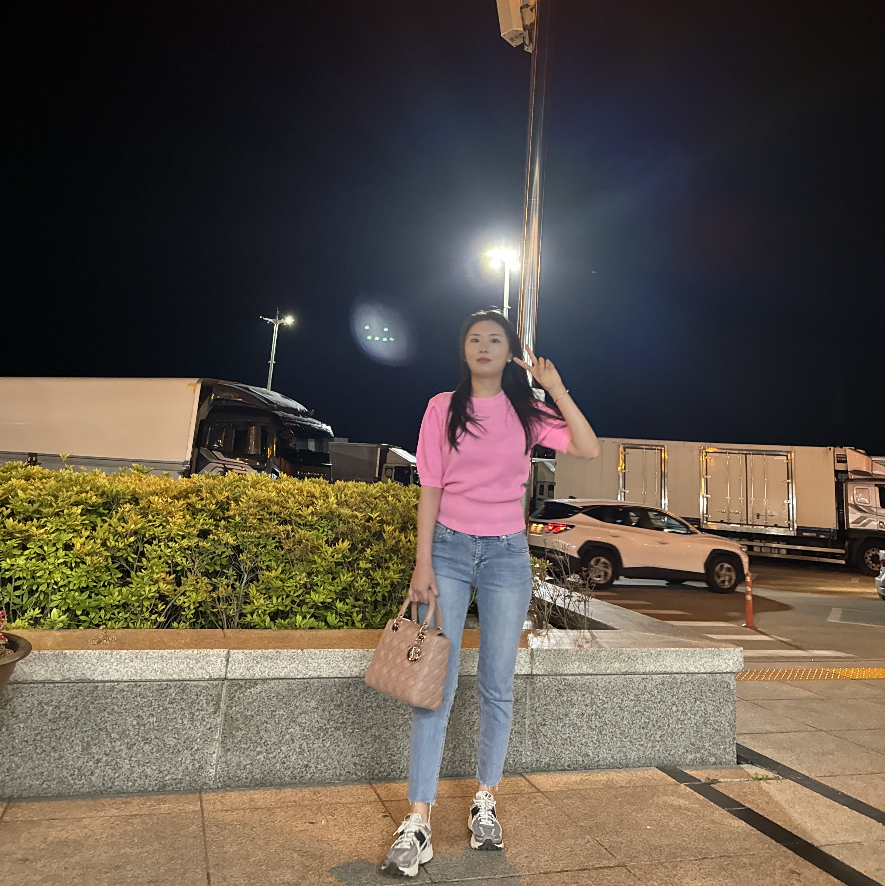 (W) Nike Zoom Vomero 5 Cobblestone and Flat Pewter, Dior Medium Lady Bag Ultramatte Cannage Calfskin Blush 착용 스타일 - 1