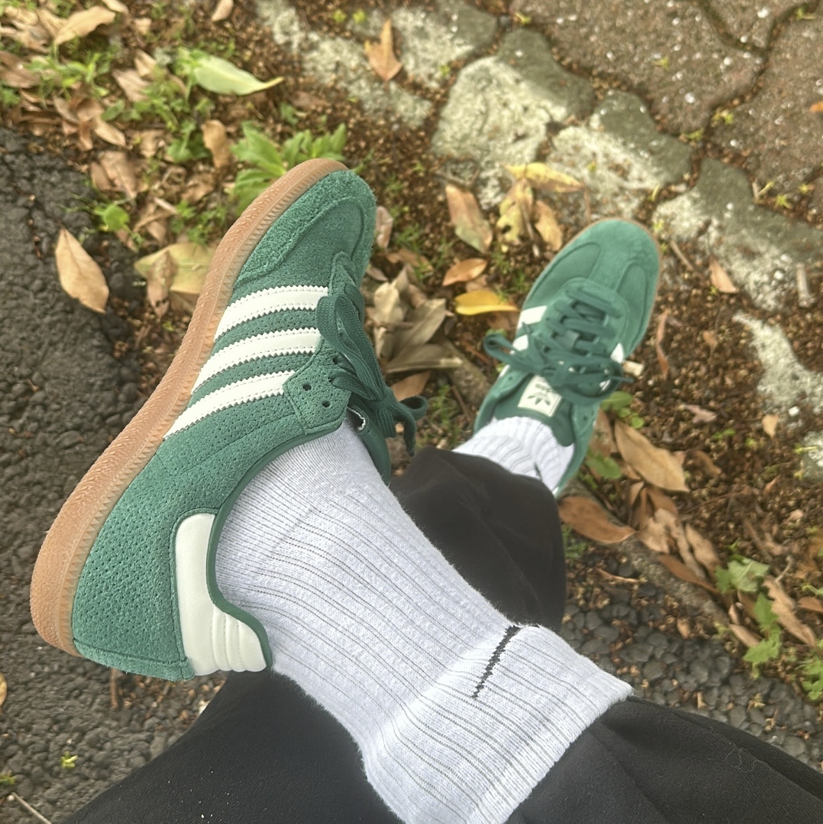 Adidas Samba OG Collegiate Green 착용 스타일