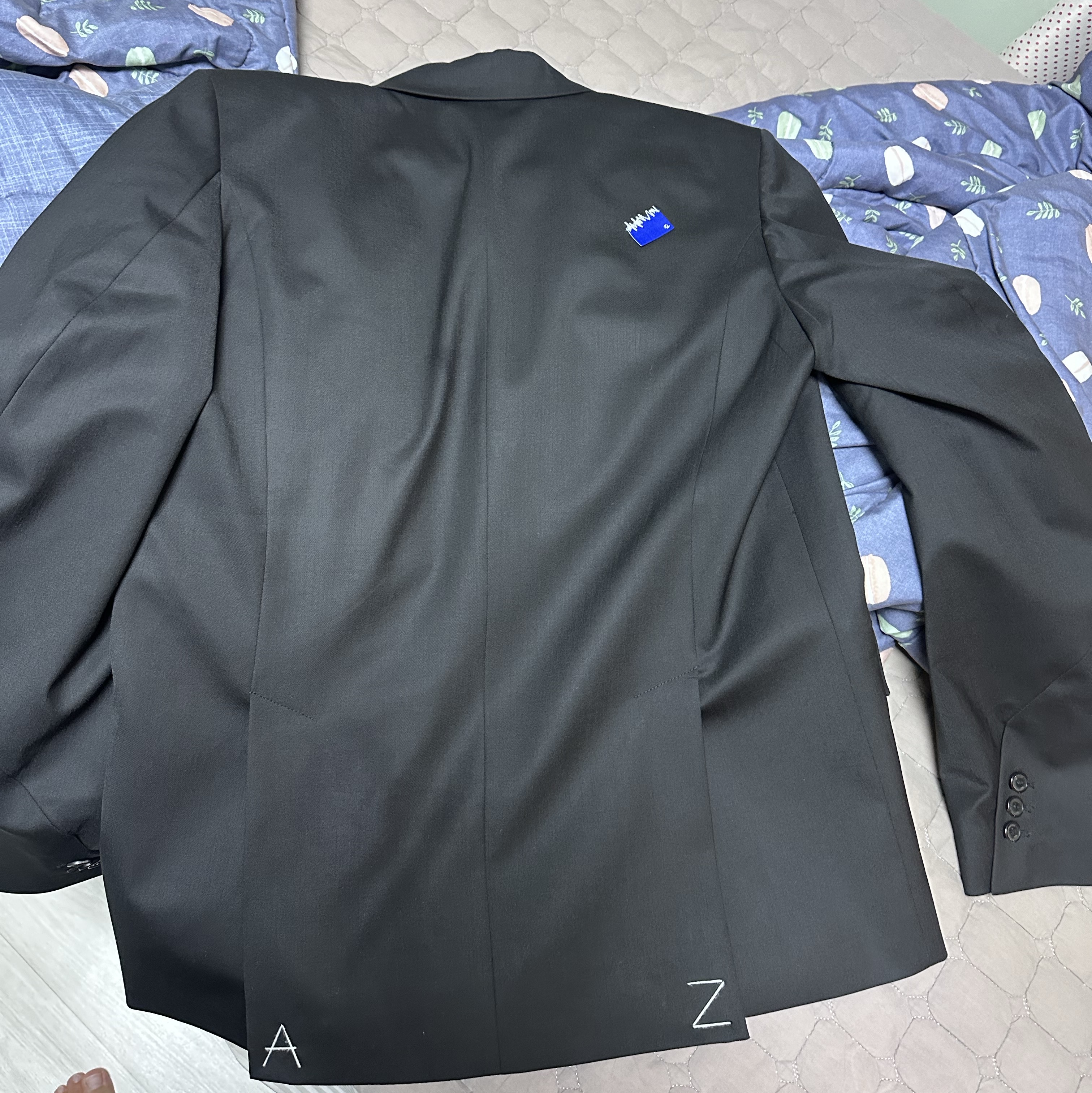 Zara x Ader Error Oversize Blazer Black 착용 스타일 - 1