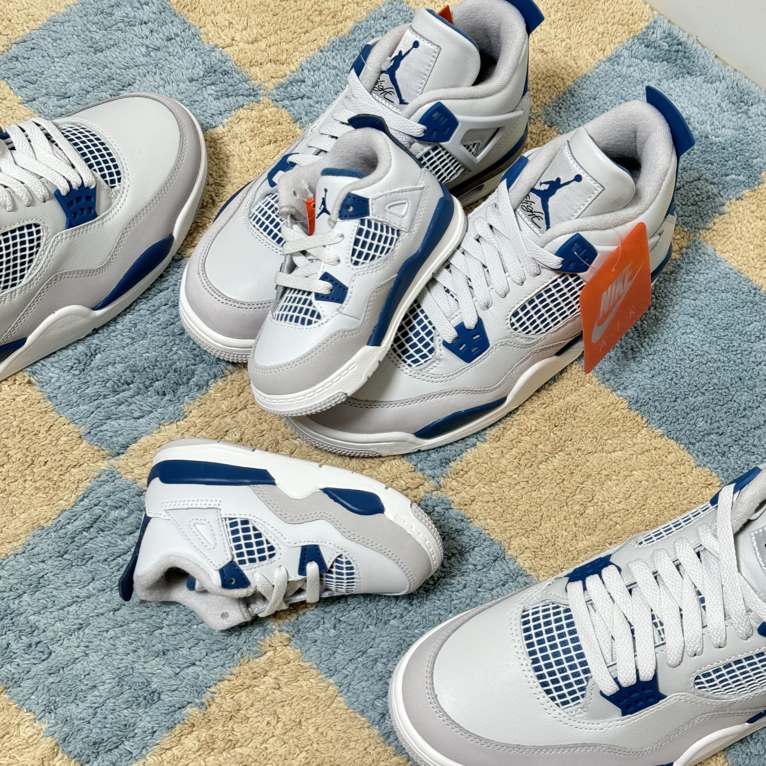 Jordan 4 Retro Industrial Blue, (PS) Jordan 4 Retro Industrial Blue 착용 스타일 - 1