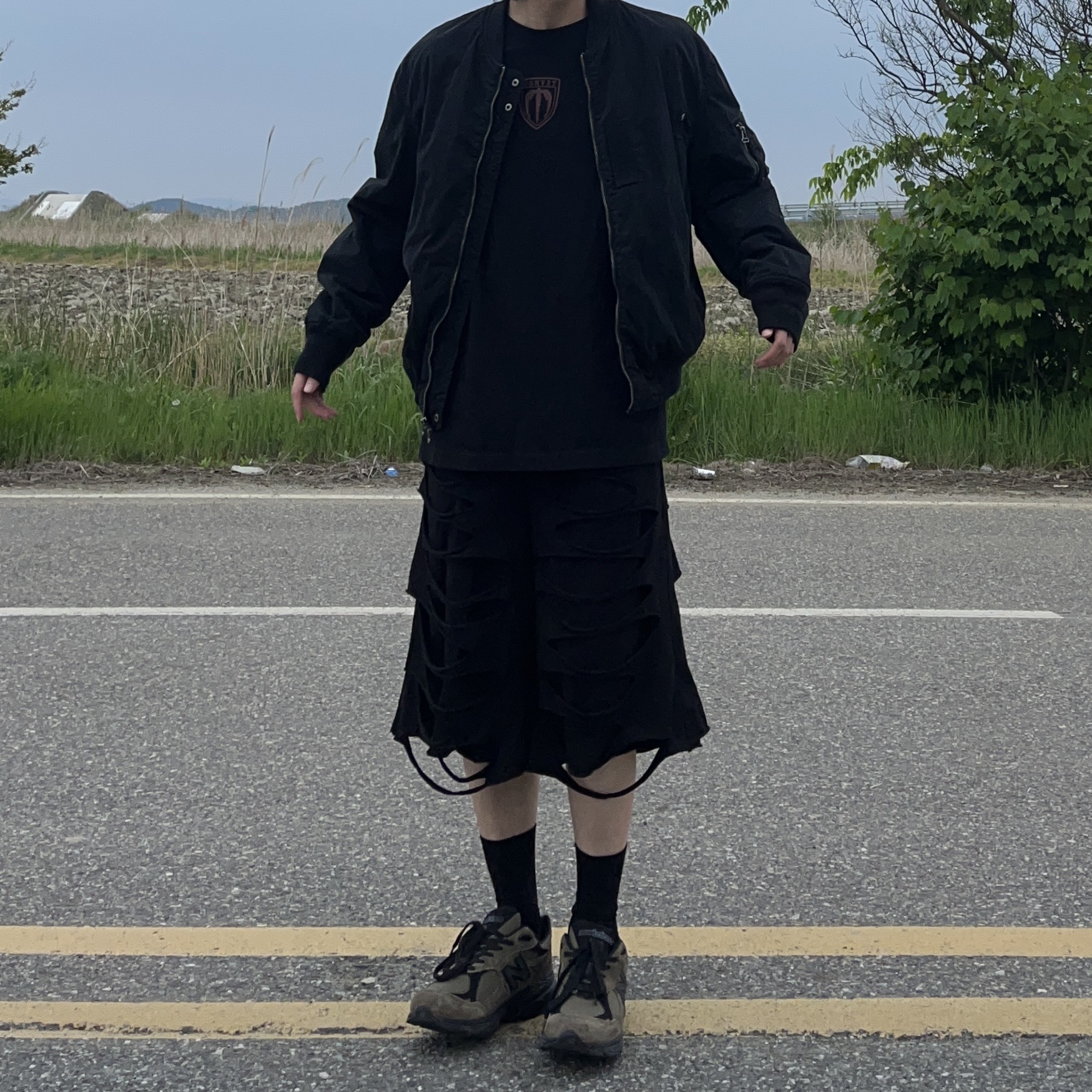 New Balance x JJJJound 990v3 Brown Black 착용 스타일 - 2