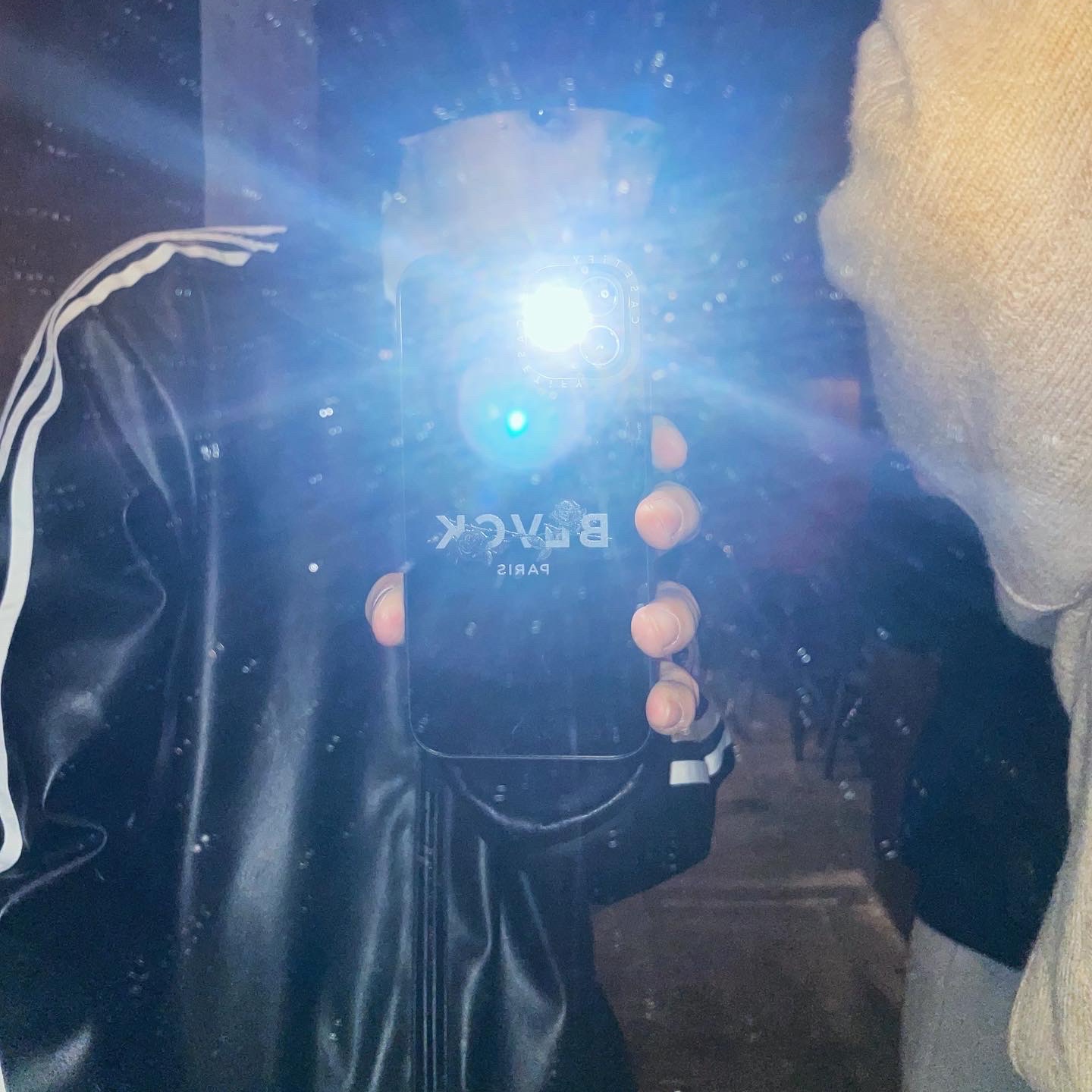 Adidas Faux Leather Adicolor 3S Loose Firebird Tracksuit Jacket Black - KR Sizing 착용 스타일 - 1