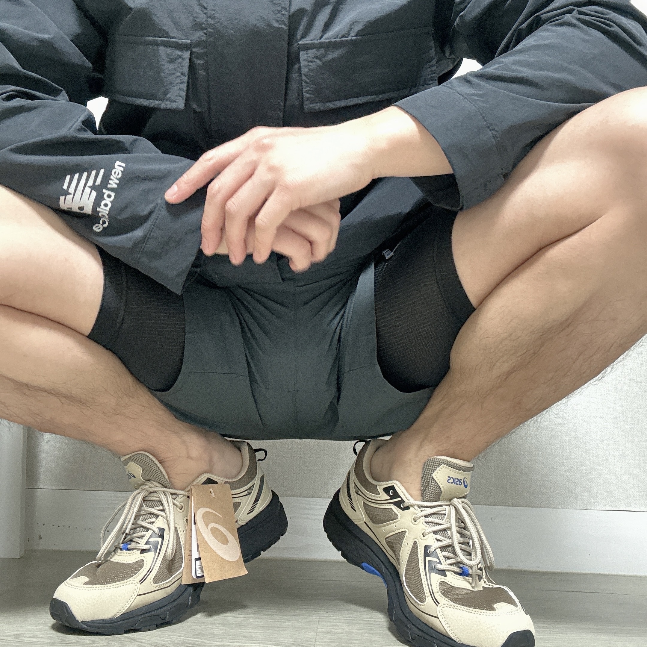 Asics Gel-Venture 6 Mink Vanila 착용 스타일