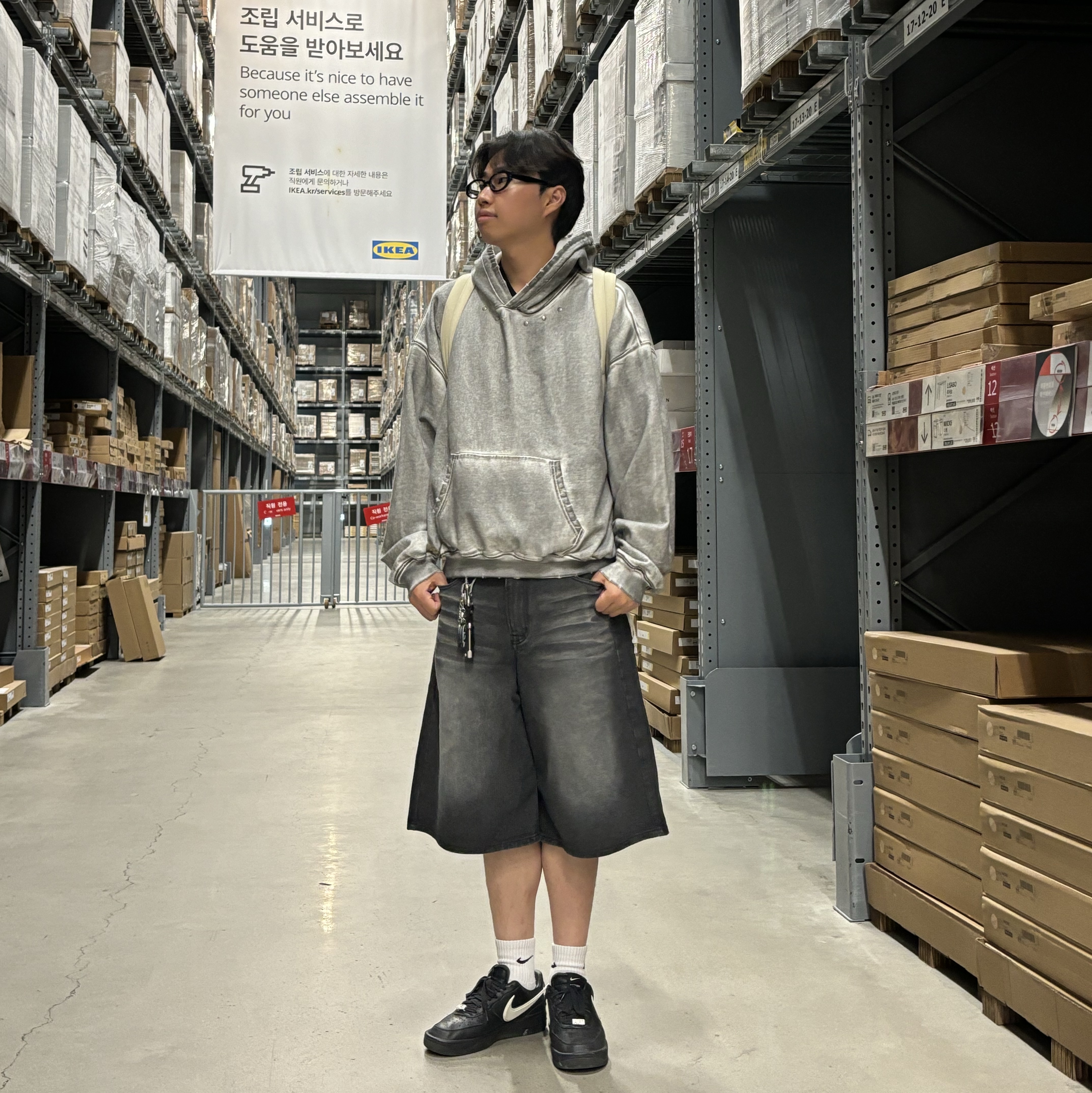 Nike x Ambush Air Force 1 Low SP Black 착용 스타일