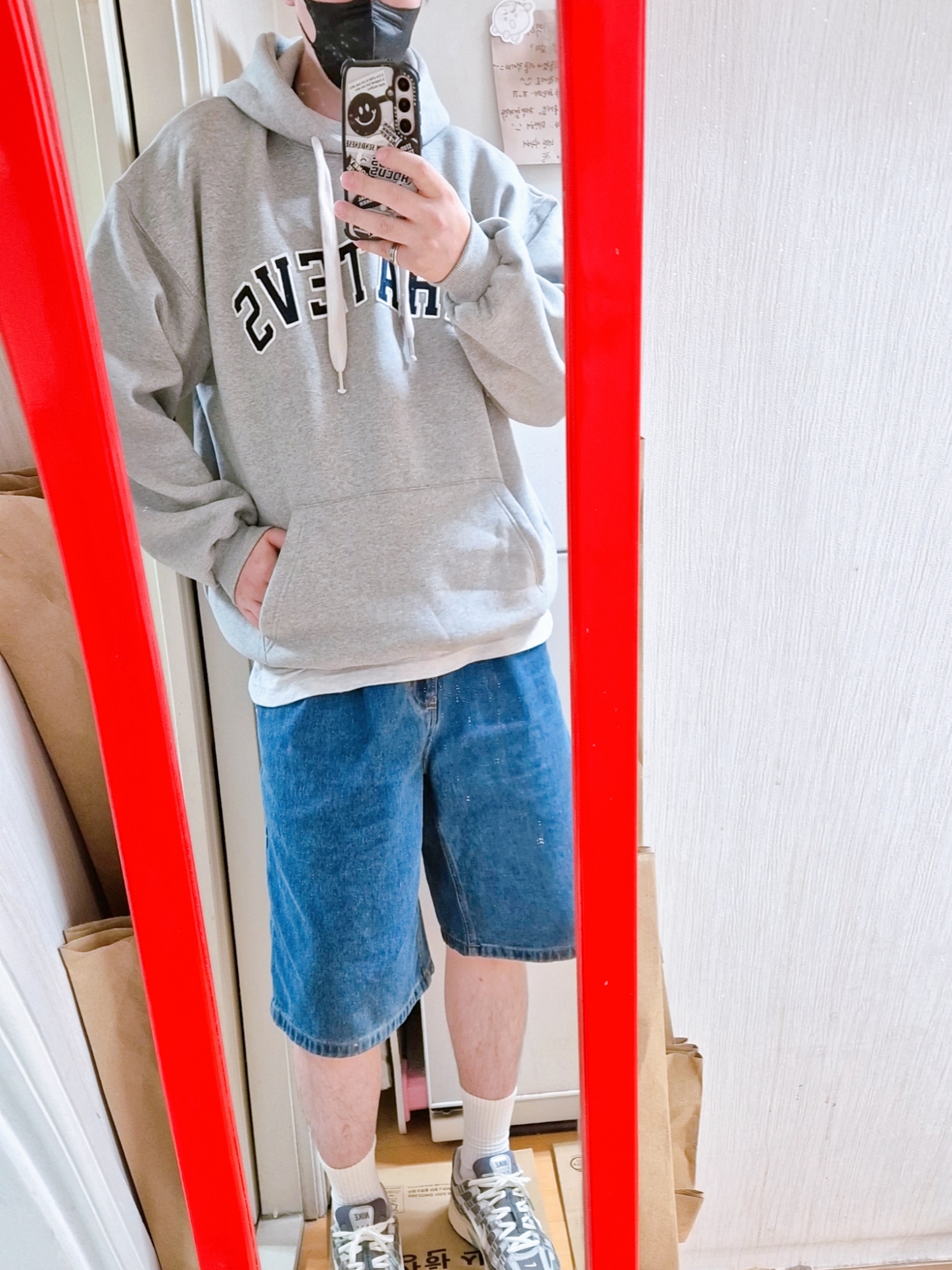 Nike P-6000 Flat Pewter Light Iron Ore 착용 스타일 - 1