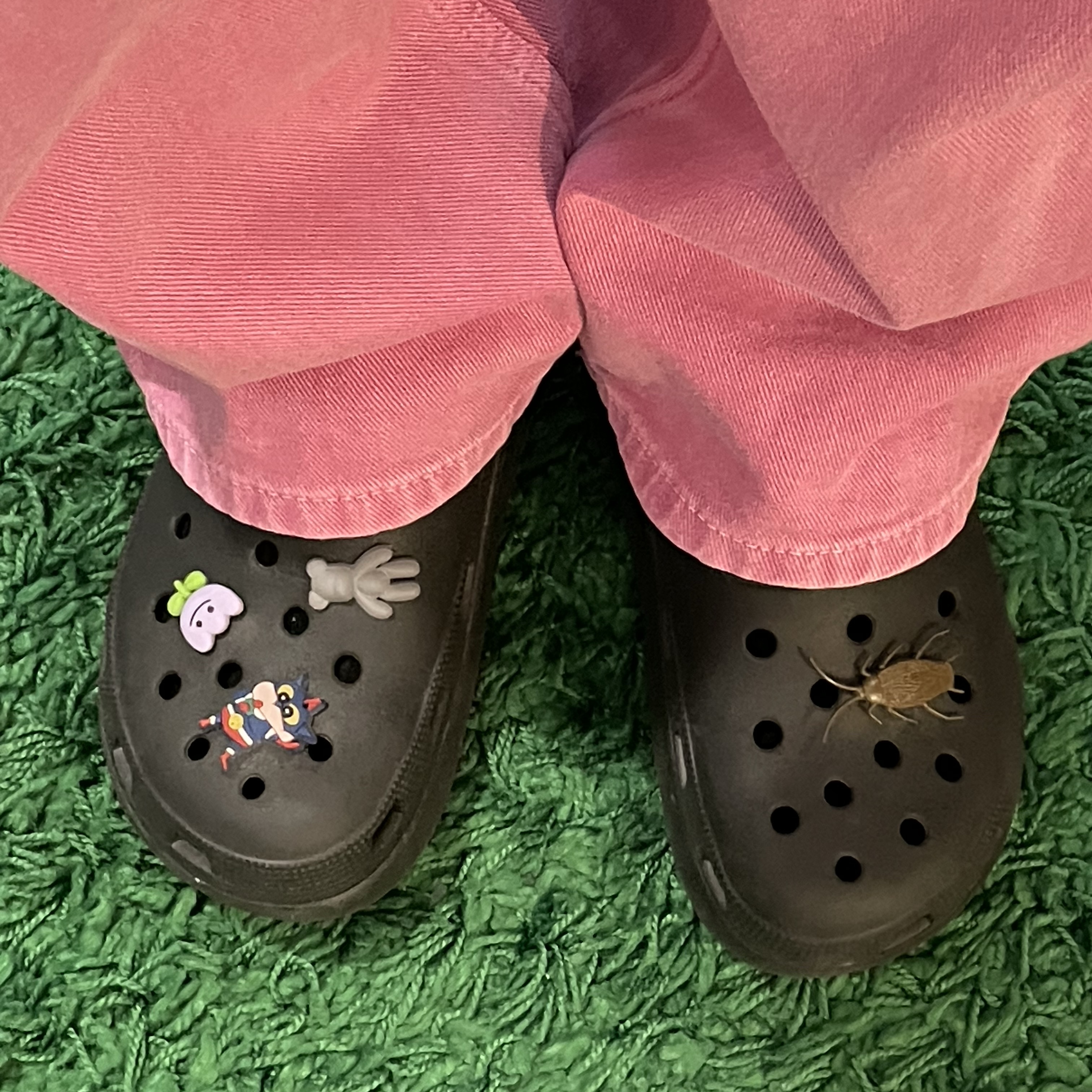 (Kids) Crocs Cutie Clog Black 착용 스타일