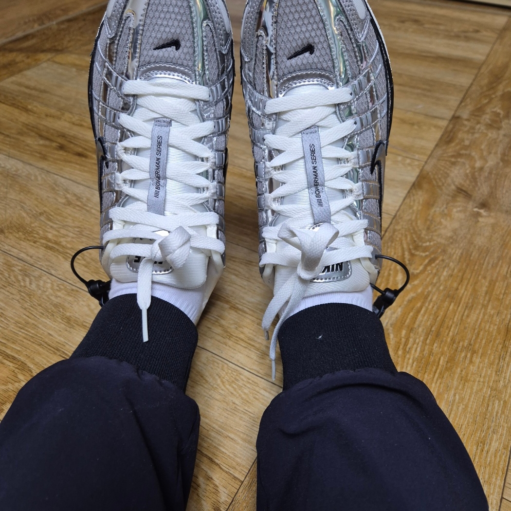 Nike P-6000 Metallic Silver 착용 스타일 - 2