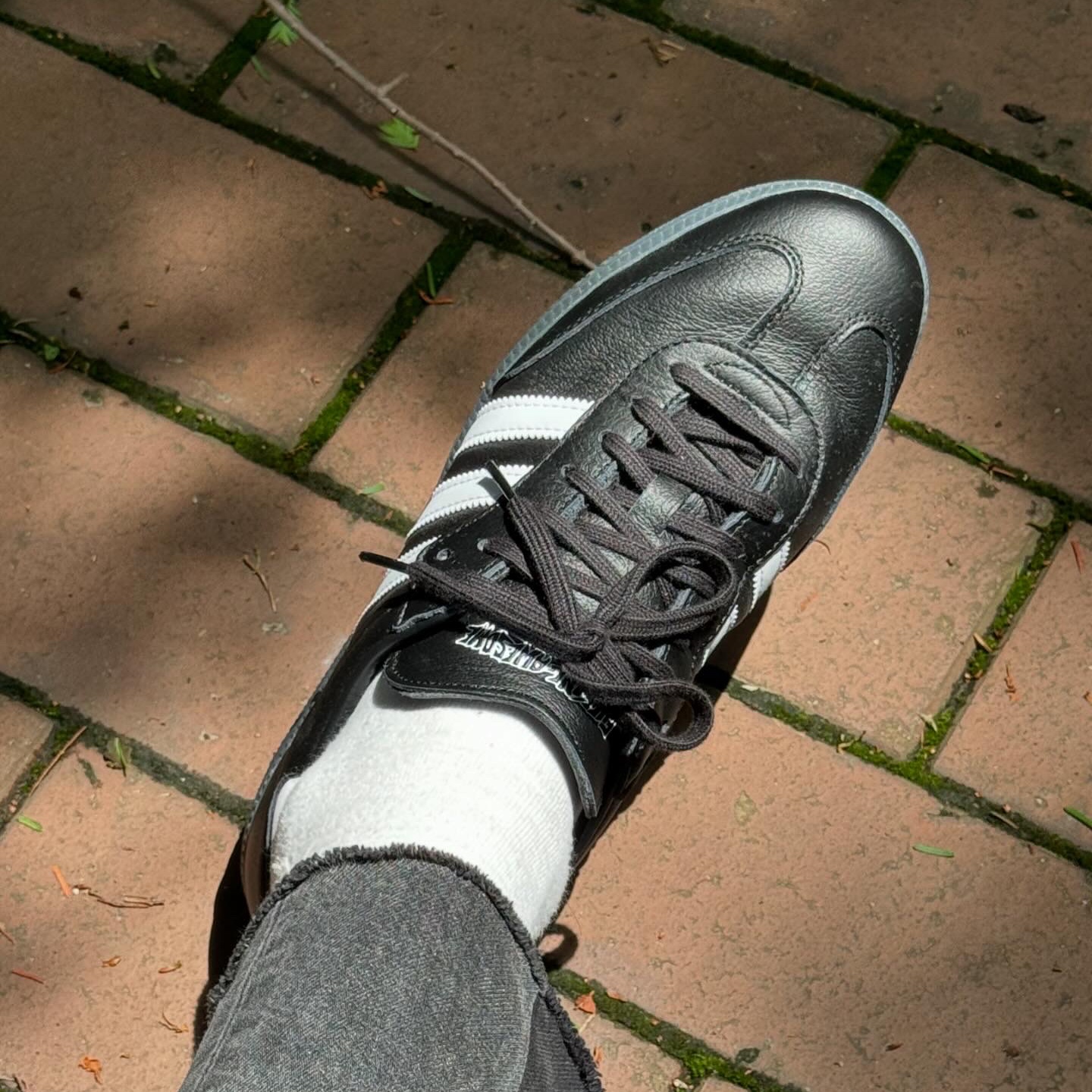 Adidas x Fucking Awesome Samba Core Black 착용 스타일 - 6