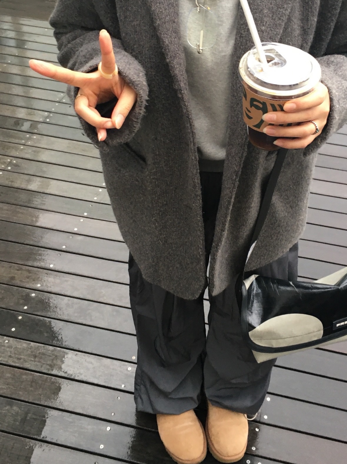 UGG Classic Mini Boots Chestnut 착용 스타일 - 2