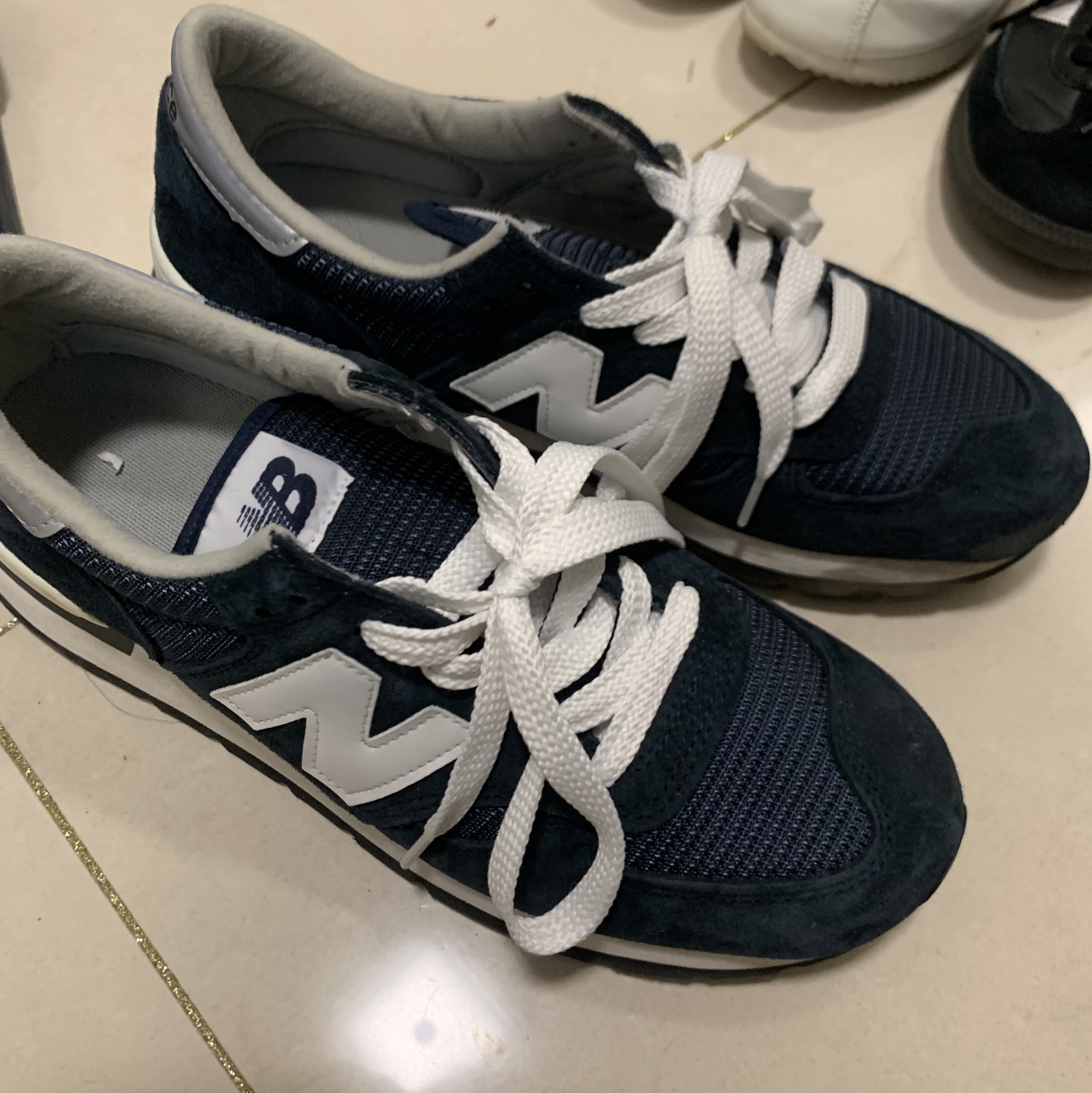 New Balance 990v1 Made in USA Navy 착용 스타일