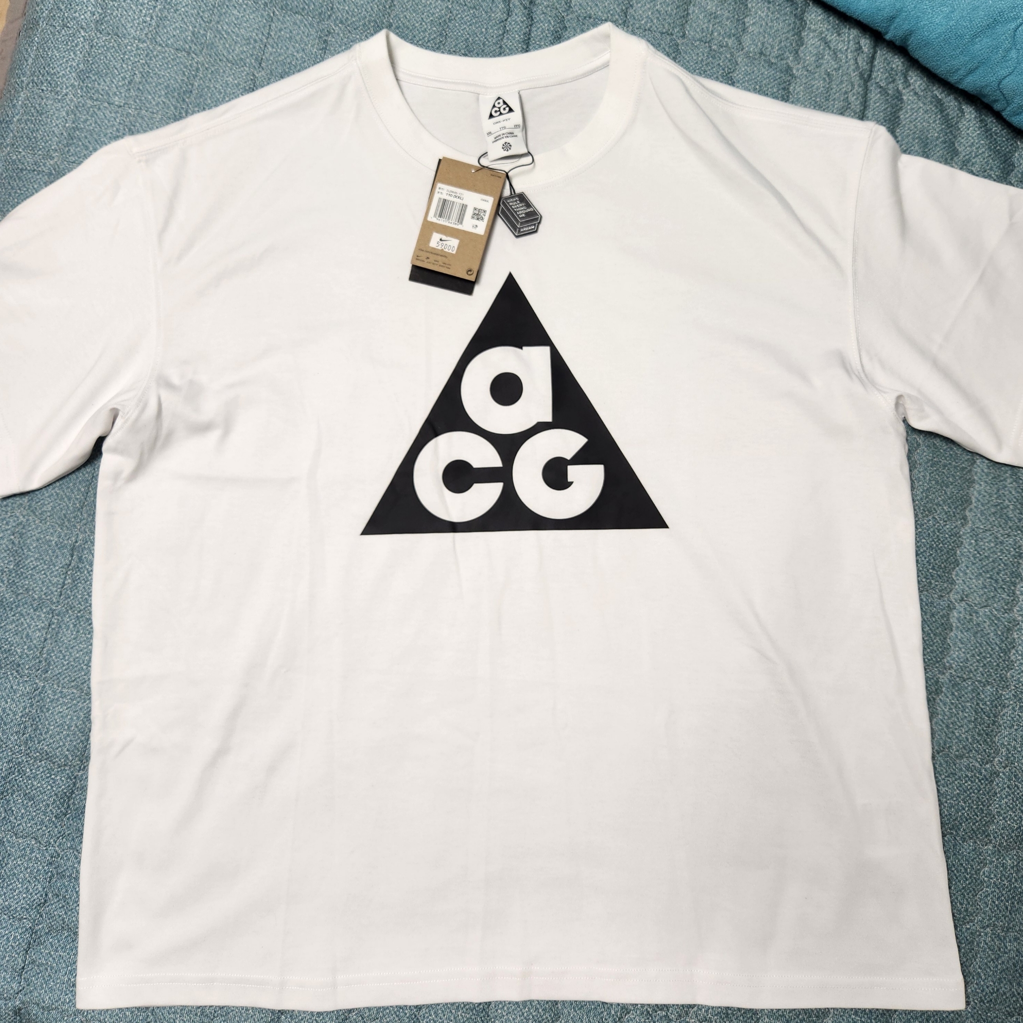 Nike ACG HBR Short Sleeve T-Shirt Summit White - Asia 착용 스타일
