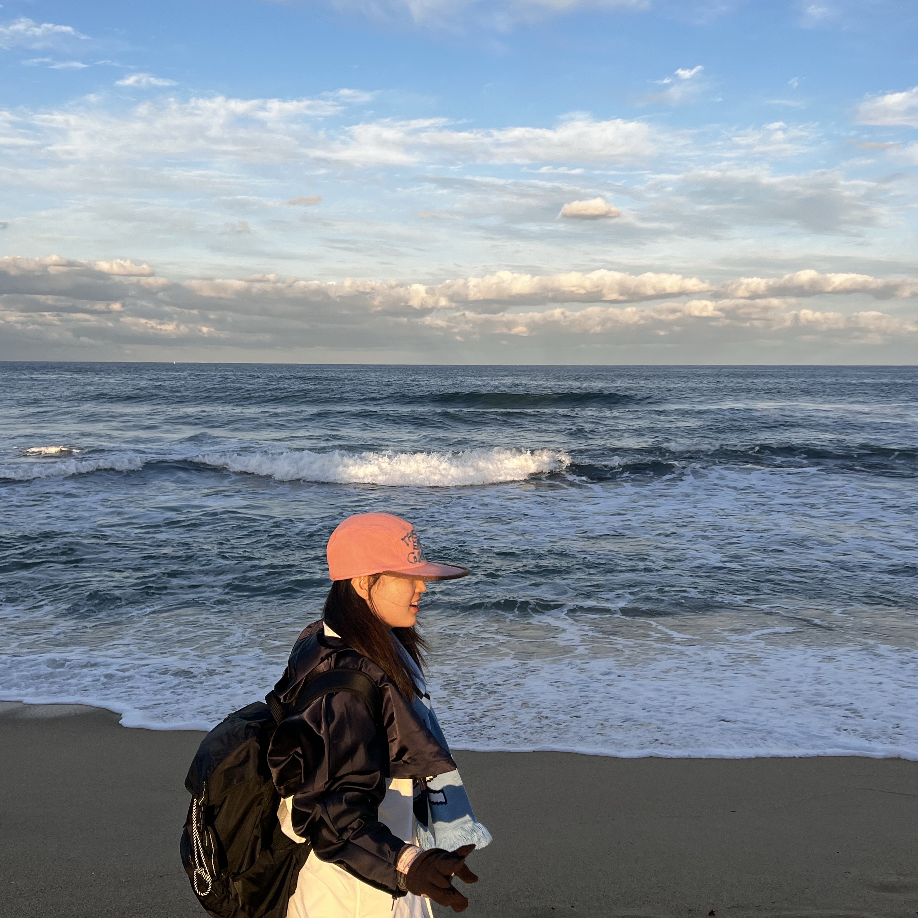 Problemallways The Sand Collector Pocket Camp Cap Blue 착용 스타일 - 3