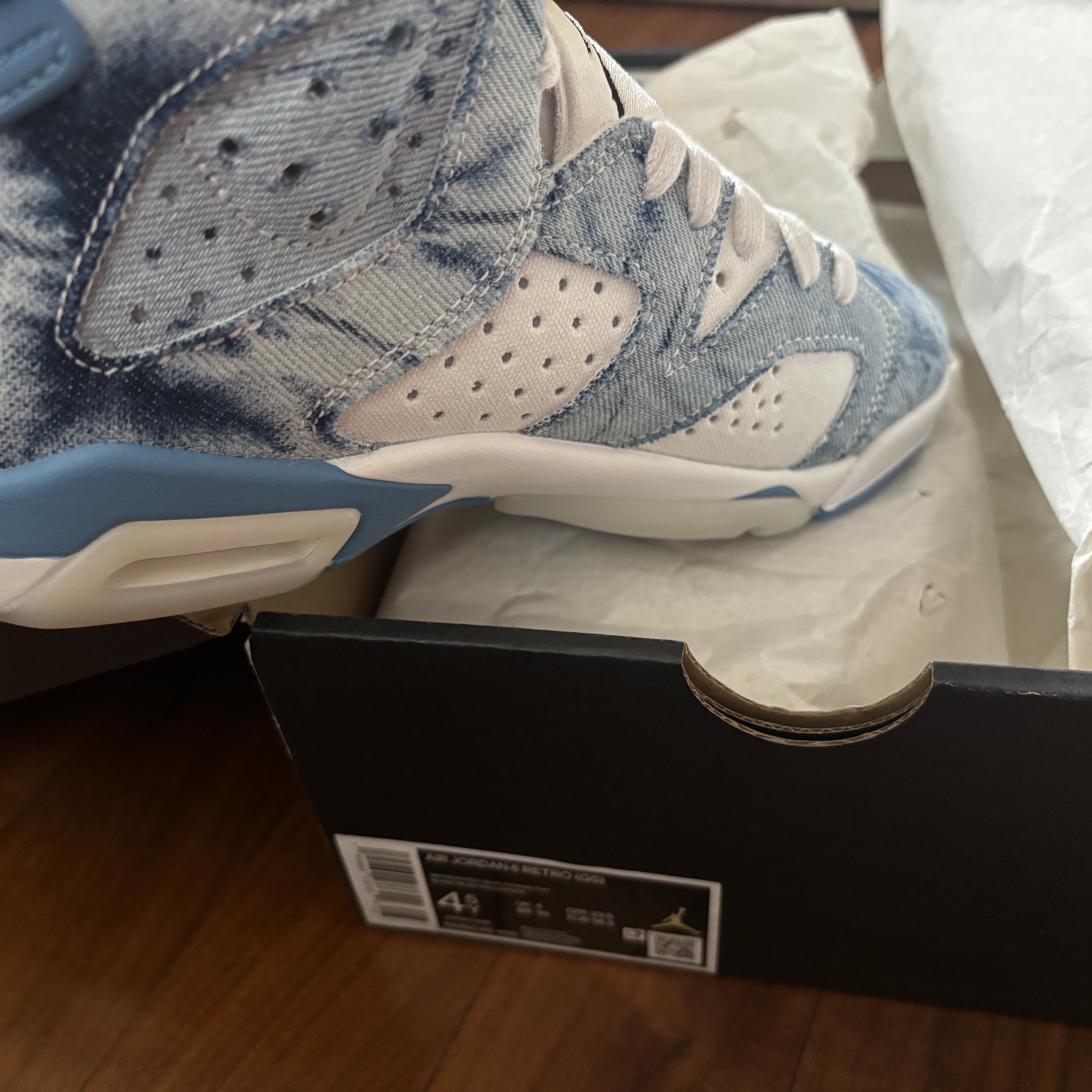 (GS) Jordan 6 Retro Washed Denim 착용 스타일