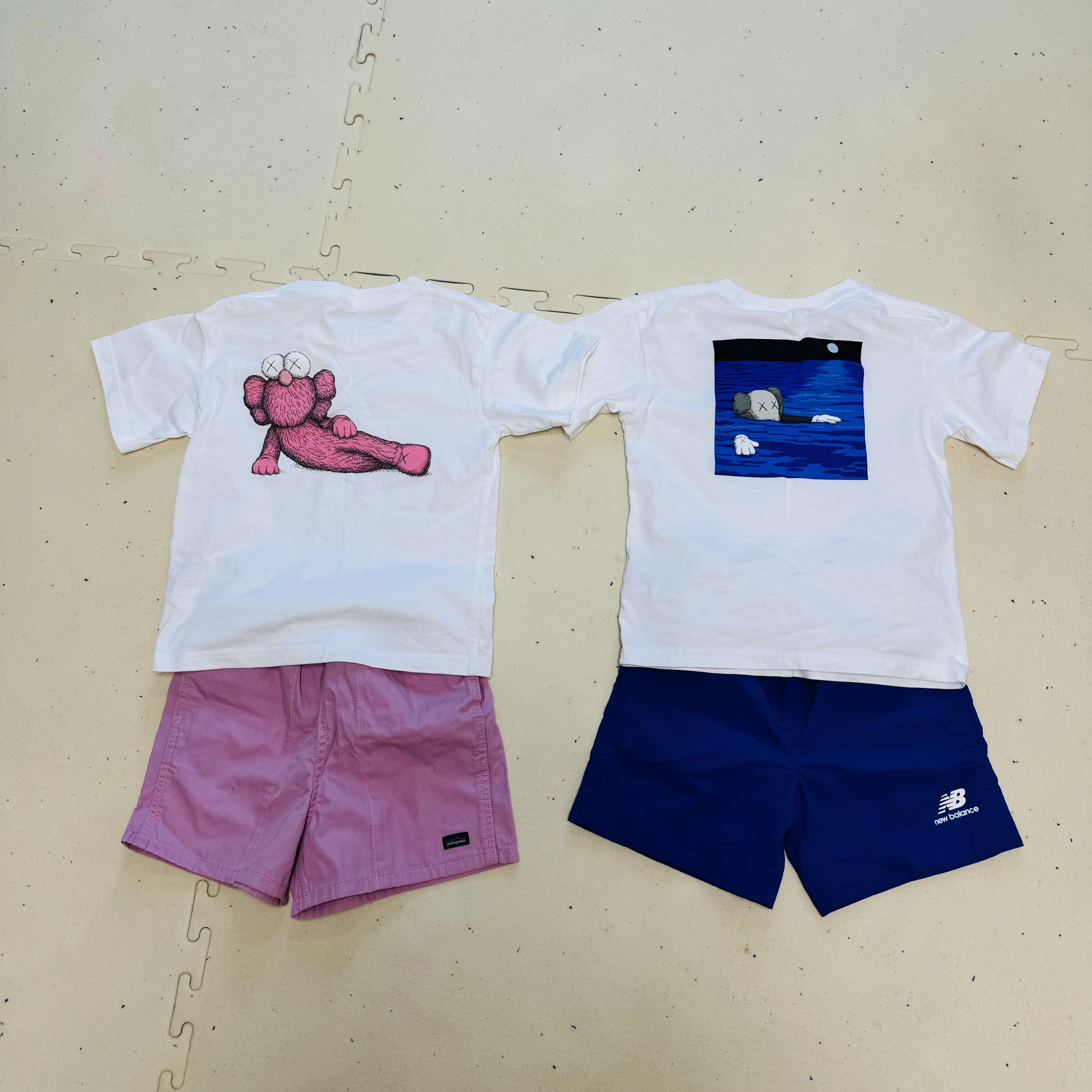 (Kids) Uniqlo UT x Kaws Short Sleeve Graphic T-Shirt White, (Kids) Uniqlo UT x Kaws Short Sleeve Graphic T-Shirt White 착용 스타일